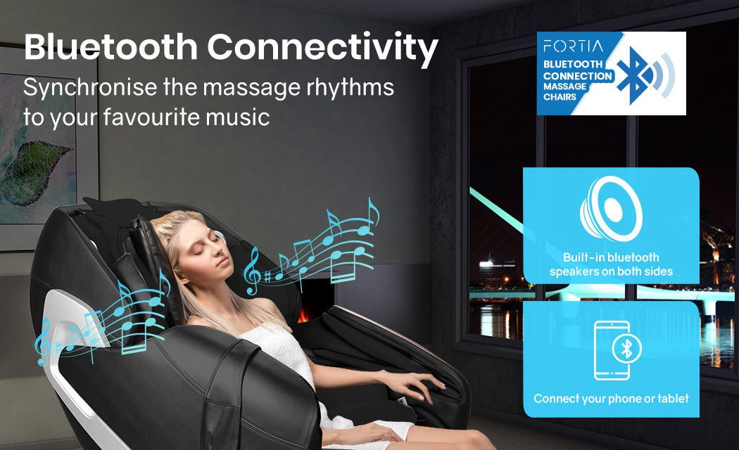 FORTIA Electric Massage Chair Full Body Shiatsu Recliner Zero Gravity Heating Massager, Remote Control-Health & Beauty > Massage-PEROZ Accessories