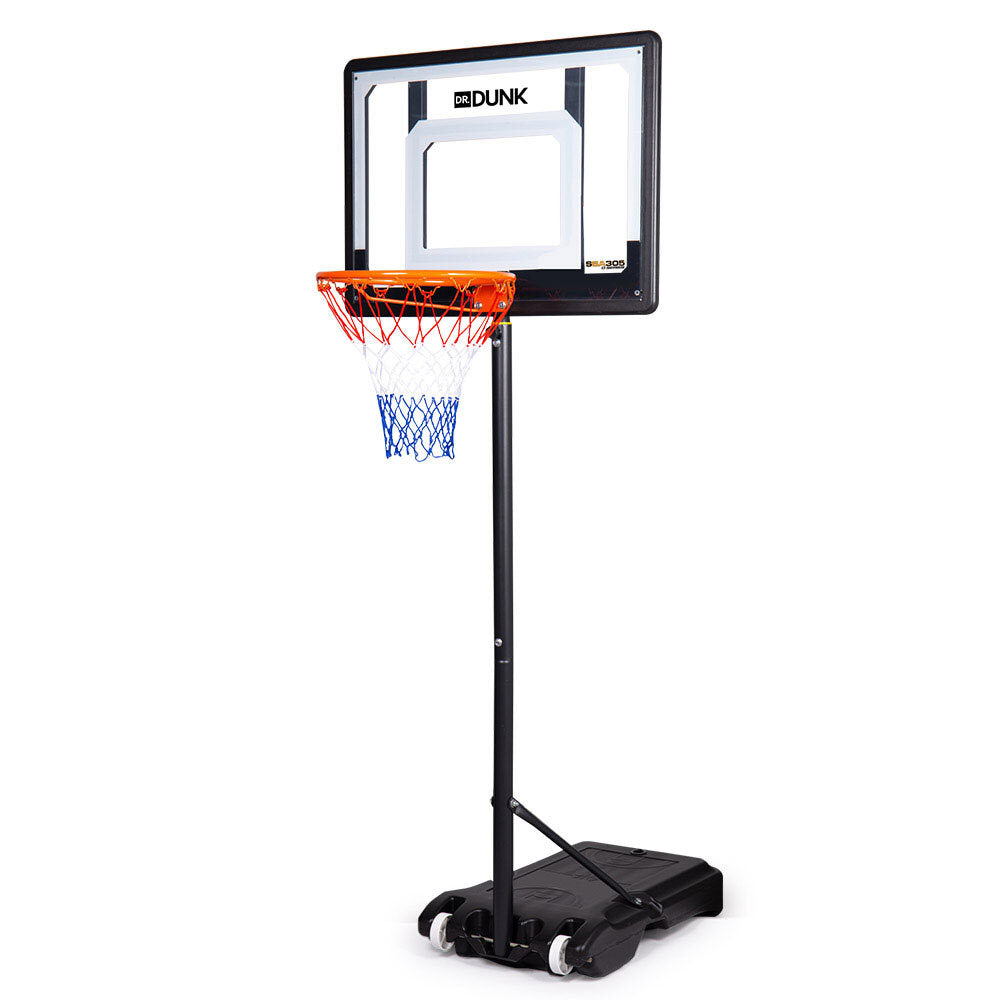 Dr.Dunk Adjustable Basketball Stand System Kids Hoop Portable Height Rim Ring-Sports & Fitness > Basketball & Accessories-PEROZ Accessories