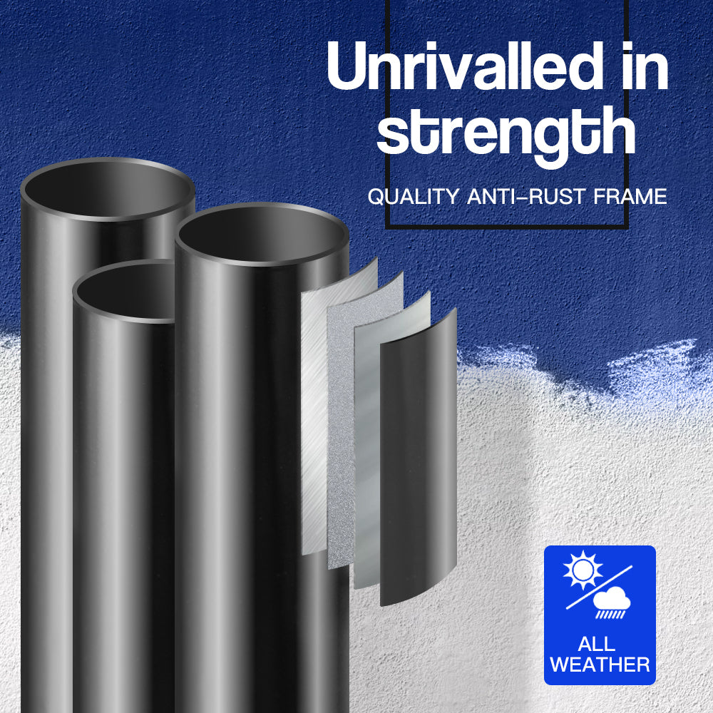 Dr.Dunk Adjustable Basketball Stand System Kids Hoop Portable Height Rim Ring-Sports & Fitness > Basketball & Accessories-PEROZ Accessories