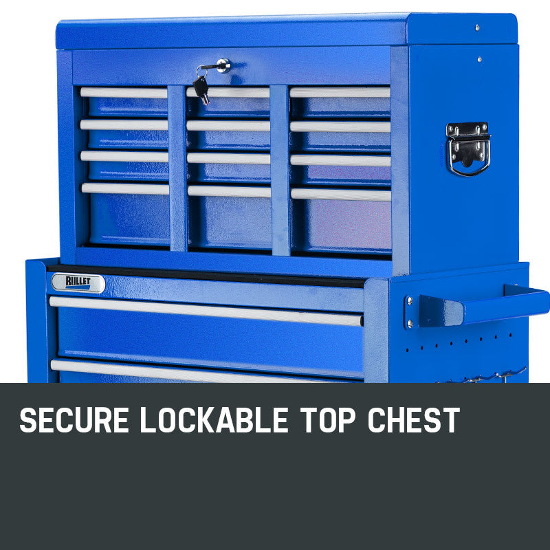 BULLET 8 Drawer Tool Box Cabinet Chest Storage Toolbox Garage Organiser Set-Tools > Tools Storage-PEROZ Accessories