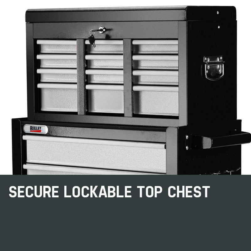 BULLET 8 Drawer Tool Box Cabinet Chest Storage Toolbox Garage Organiser Set-Tools > Tools Storage-PEROZ Accessories