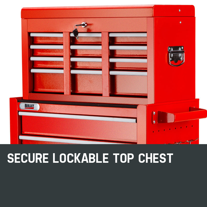 BULLET 8 Drawer Tool Box Cabinet Chest Storage Toolbox Garage Organiser Set-Tools > Tools Storage-PEROZ Accessories