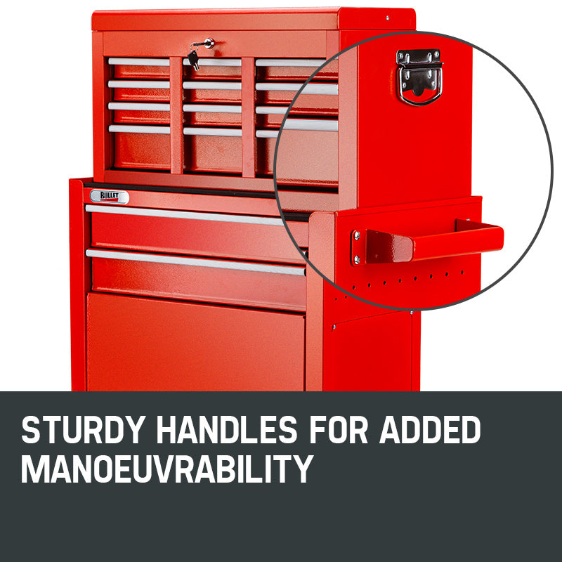 BULLET 8 Drawer Tool Box Cabinet Chest Storage Toolbox Garage Organiser Set-Tools > Tools Storage-PEROZ Accessories
