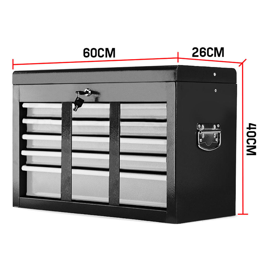 BULLET 9 Drawer Tool Box Chest Garage Storage Mechanic Organiser Toolbox Set-Tools > Tools Storage-PEROZ Accessories
