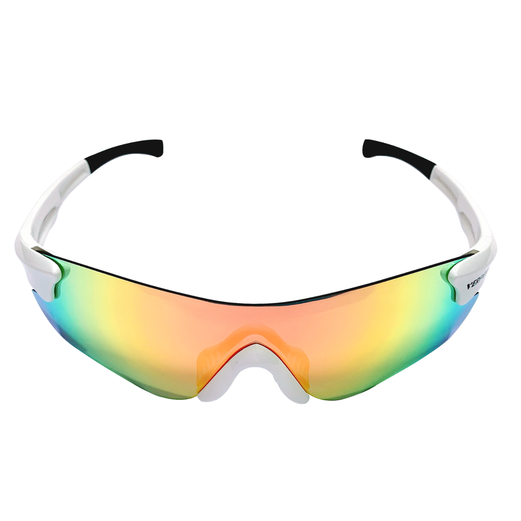 Verpeak Sport Sunglasses Type 2 White Frame with Black End Tip PEROZ