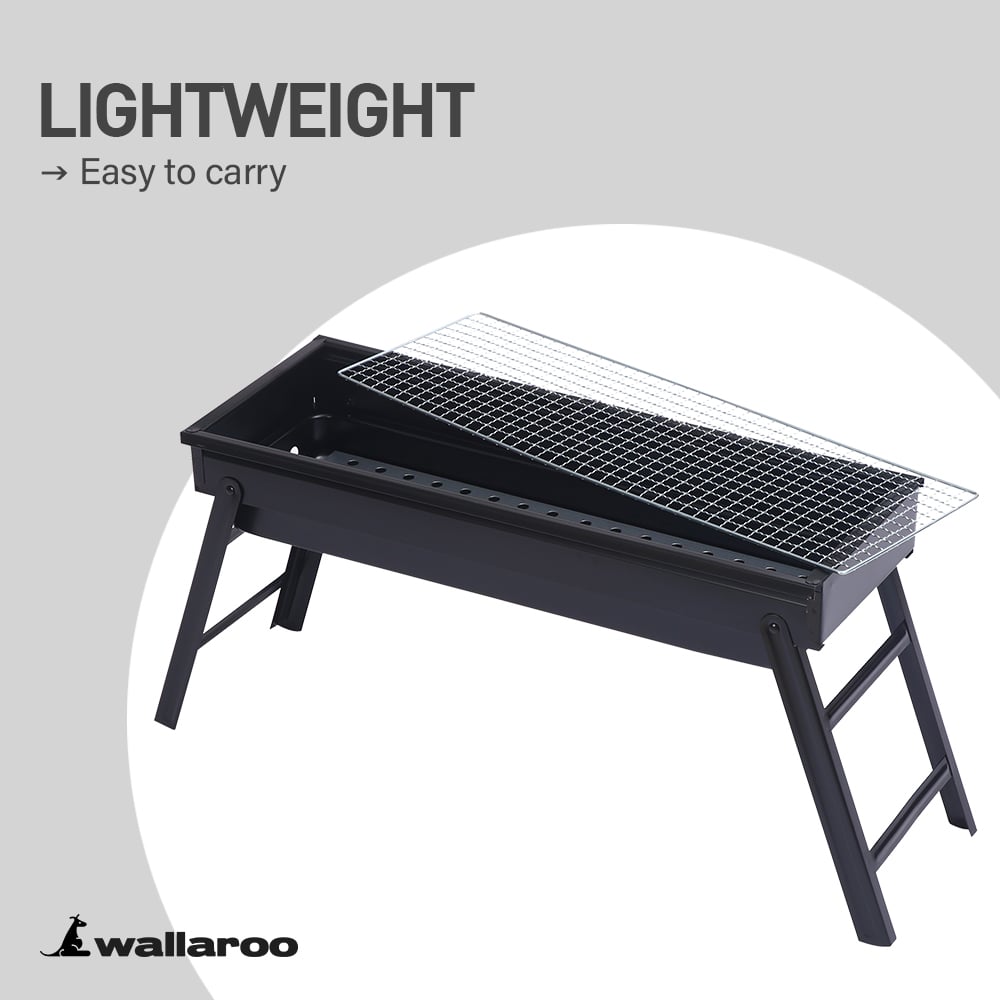 Wallaroo Portable Charcoal BBQ Grill Barbecue-Home & Garden > BBQ-PEROZ Accessories