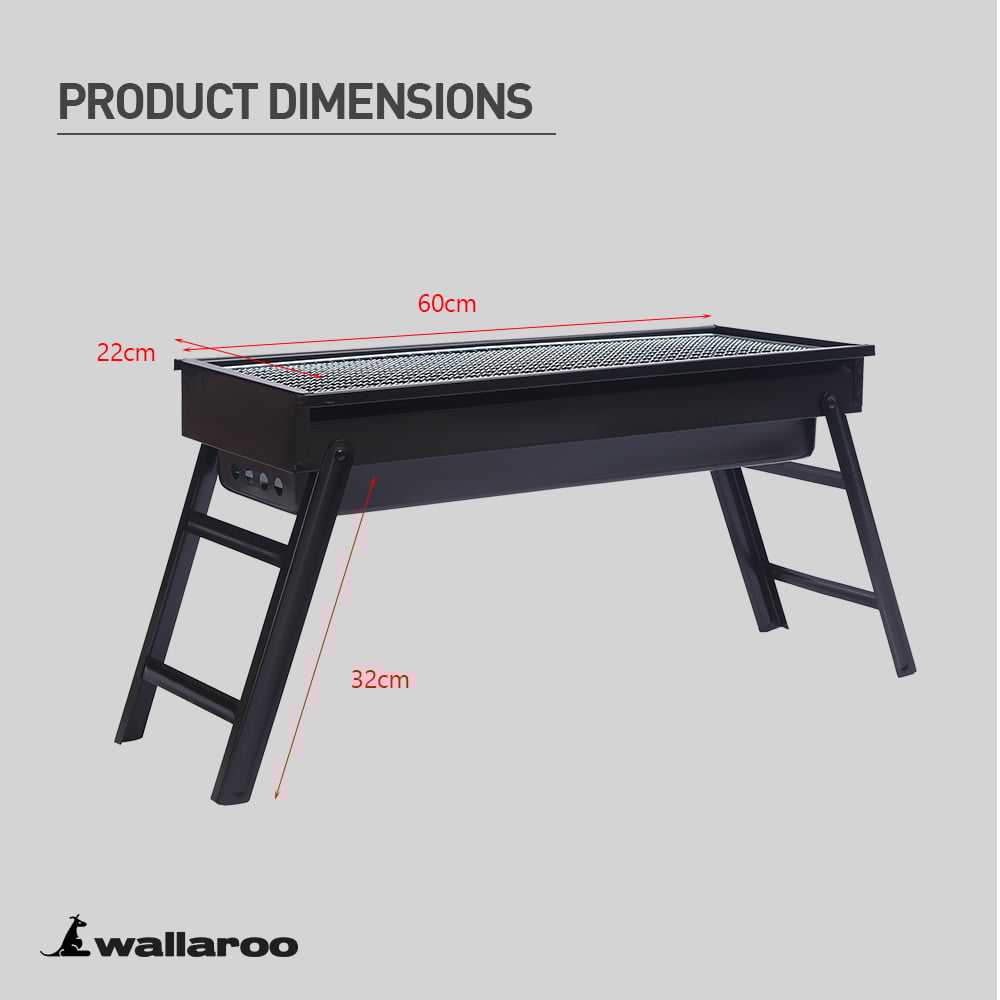 Wallaroo Portable Charcoal BBQ Grill Barbecue-Home & Garden > BBQ-PEROZ Accessories