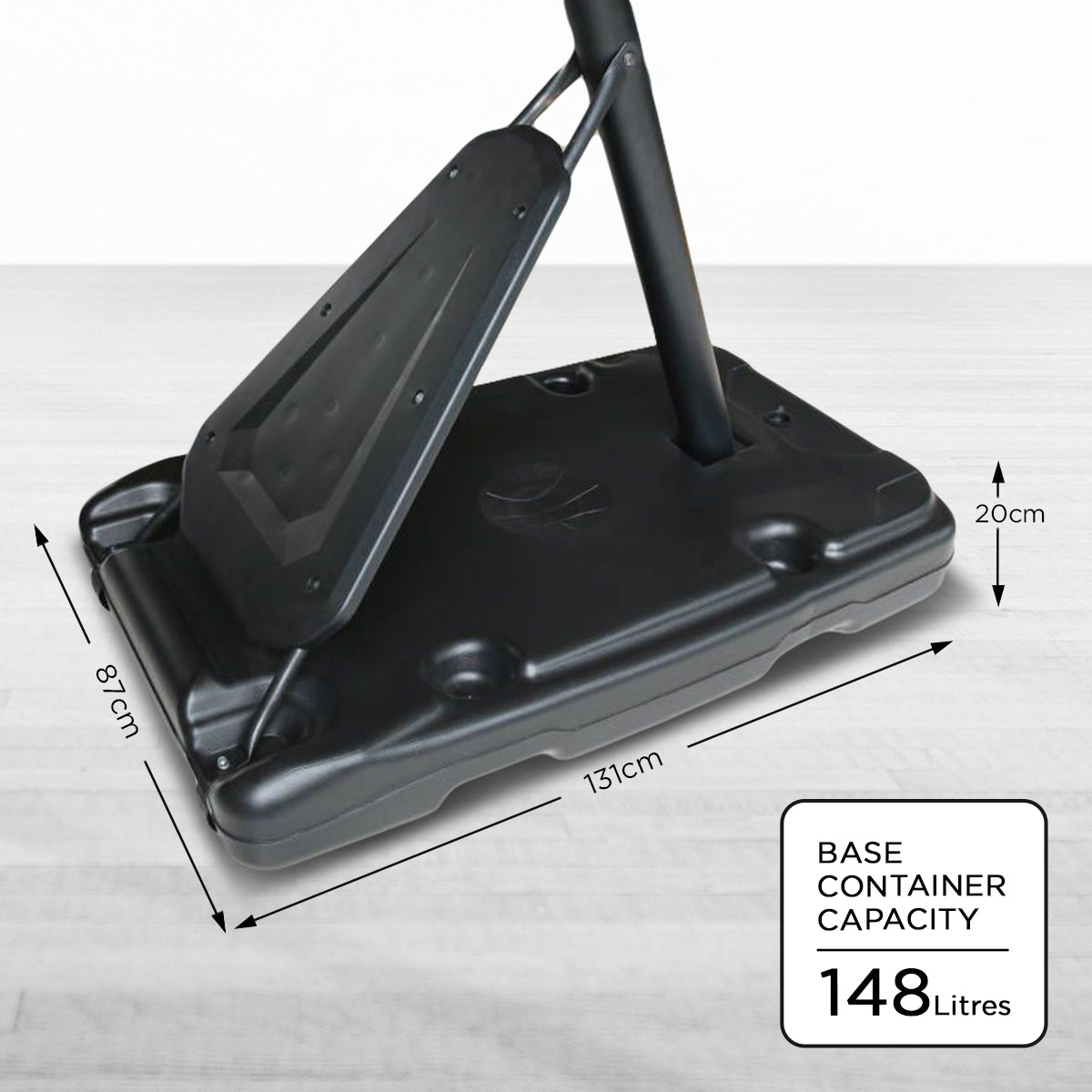 Kahuna Portable Basketball Hoop System 2.3 to 3.05m for Kids & Adults-Sports & Fitness > Basketball & Accessories-PEROZ Accessories