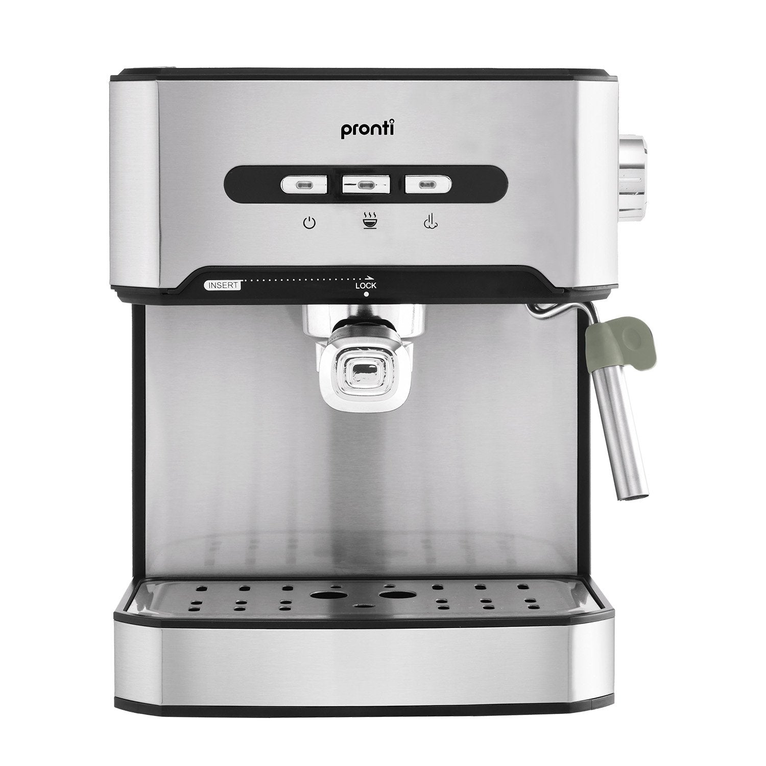Pronti 1.6L Automatic Coffee Espresso Machine with Steam Frother-Appliances > Kitchen Appliances-PEROZ Accessories