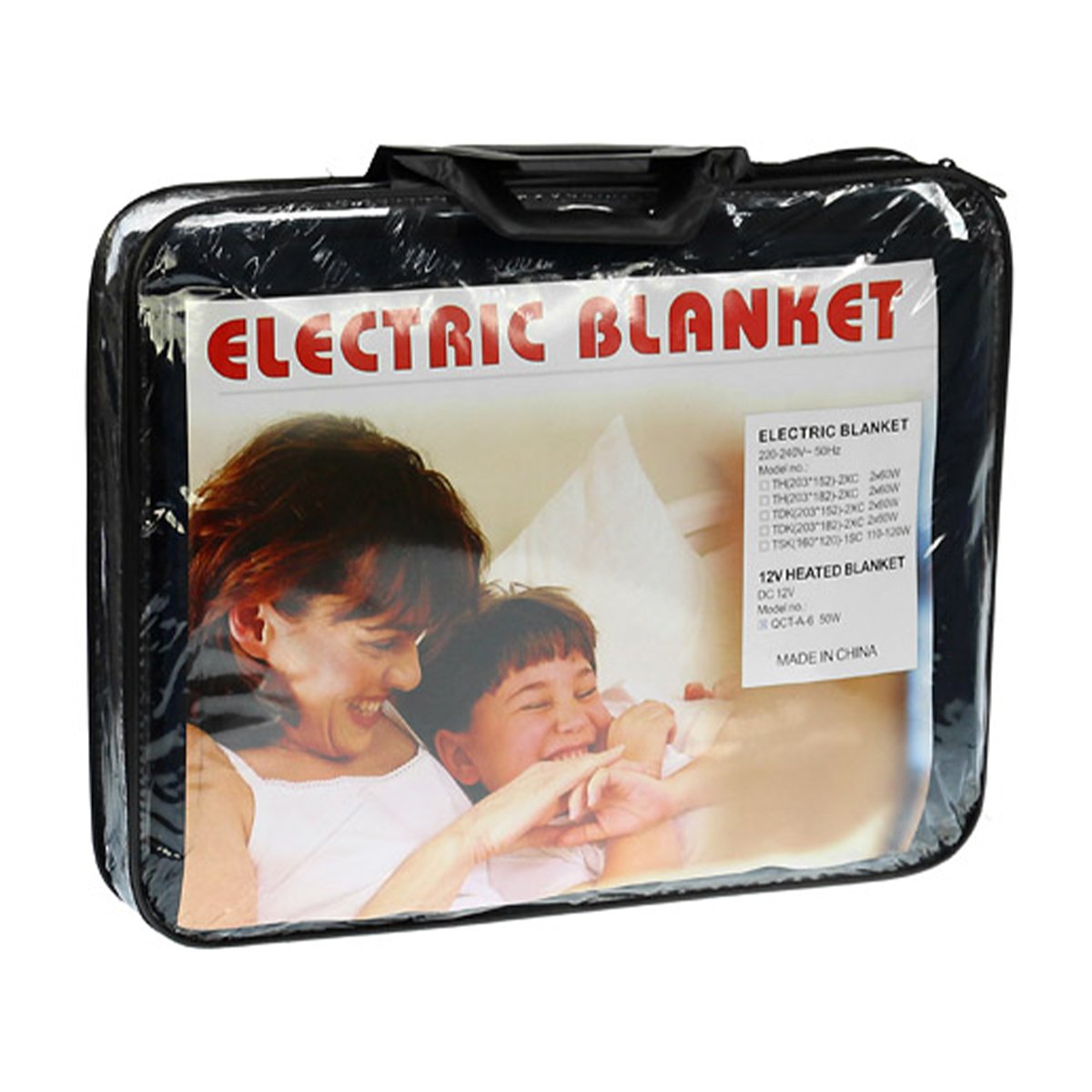 Laura Hill Heated Electric Car Blanket 150x110cm 12v - Black-Electric Throw Blanket-PEROZ Accessories