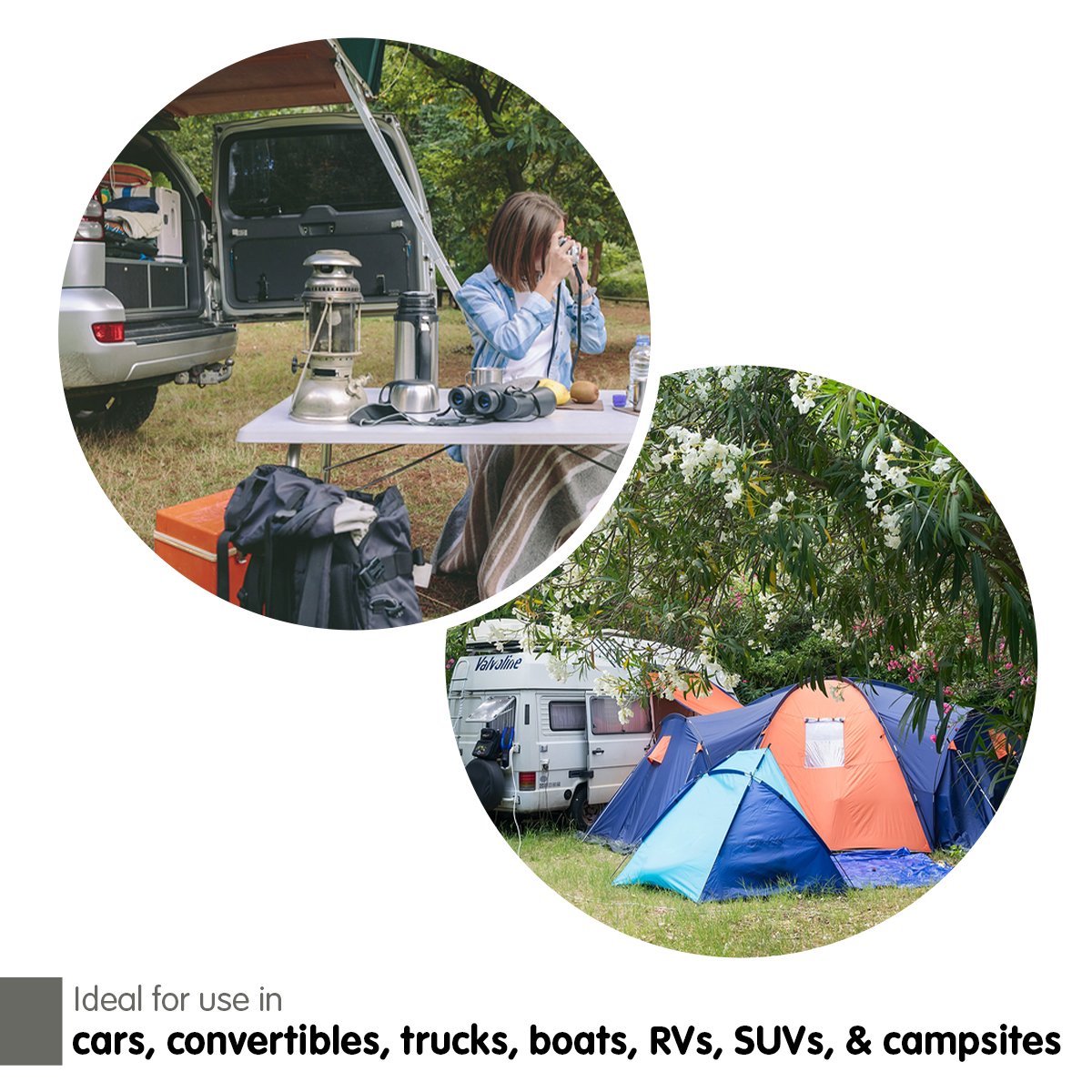 Laura Hill Heated Electric Car Blanket 150x110cm 12v - Black-Electric Throw Blanket-PEROZ Accessories