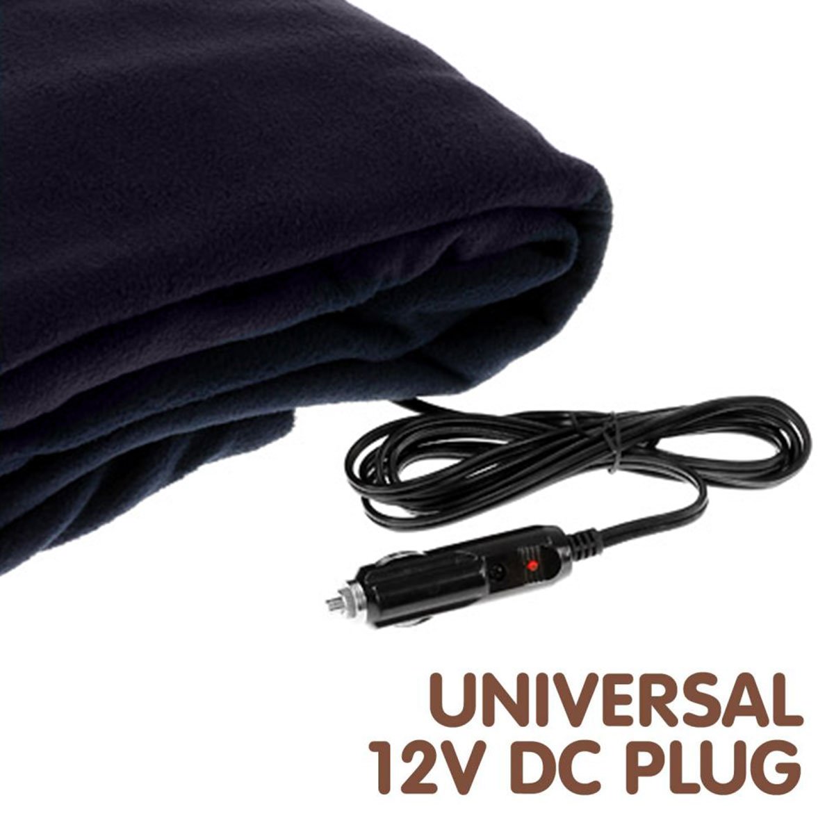 Laura Hill Heated Electric Car Blanket 150x110cm 12v - Blue-Electric Throw Blanket-PEROZ Accessories