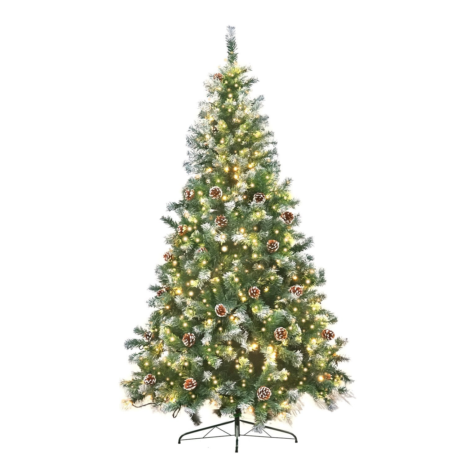 Christabelle 1.5m Pre Lit LED Christmas Tree Decor with Pine Cones Xmas Decorations-Occasions > Christmas-PEROZ Accessories