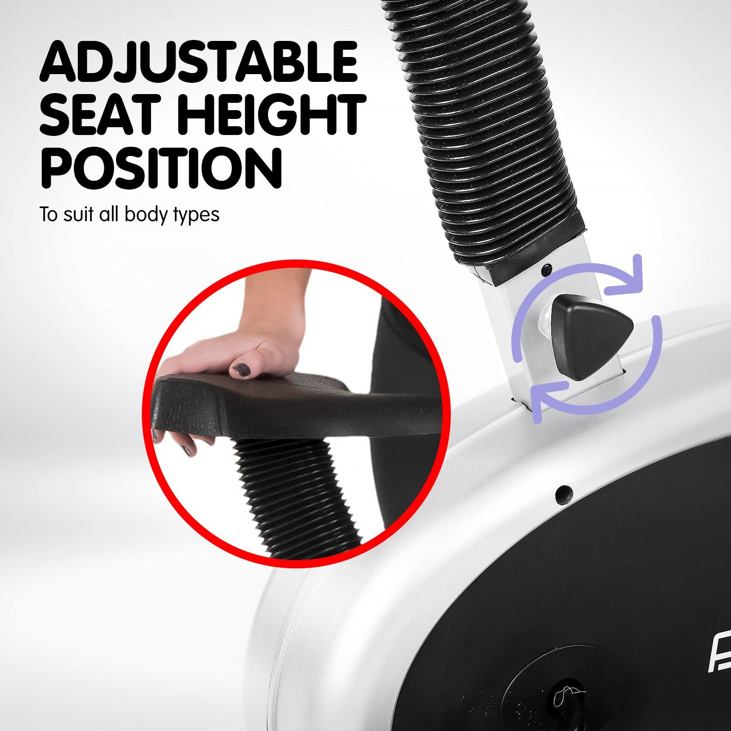 Powertrain 3-in-1 Elliptical Cross Trainer Exercise Bike with Resistance Bands-Sports & Fitness > Bikes & Accessories-PEROZ Accessories