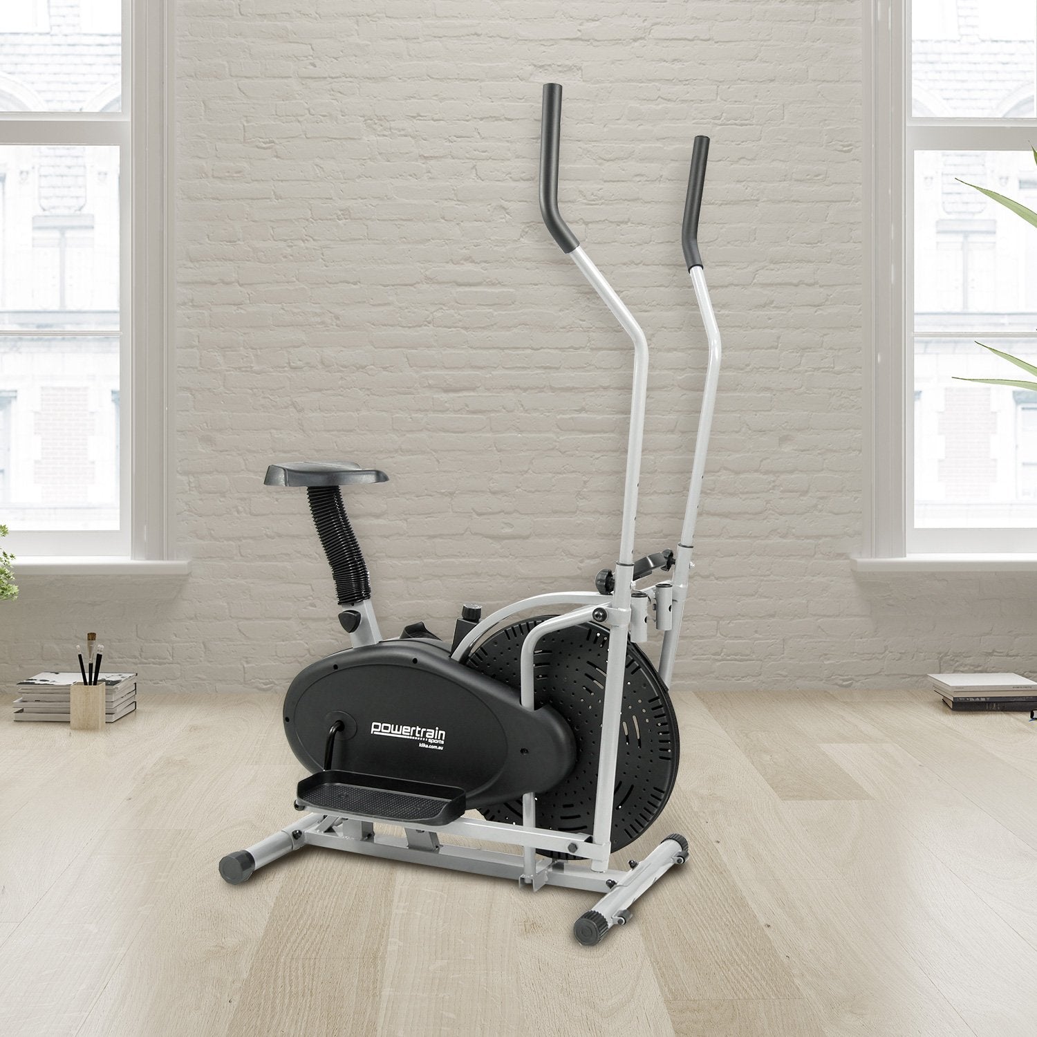Powertrain 2-in-1 Elliptical Cross Trainer and Exercise Bike-Sports & Fitness > Bikes & Accessories-PEROZ Accessories