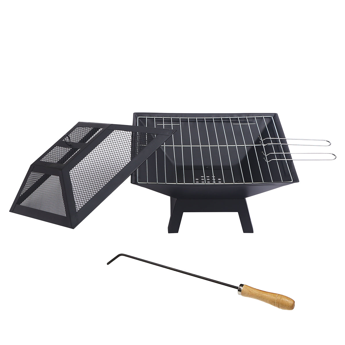 Wallaroo Portable Outdoor Fire Pit for BBQ, Grilling, Cooking, Camping-Home & Garden > BBQ-PEROZ Accessories