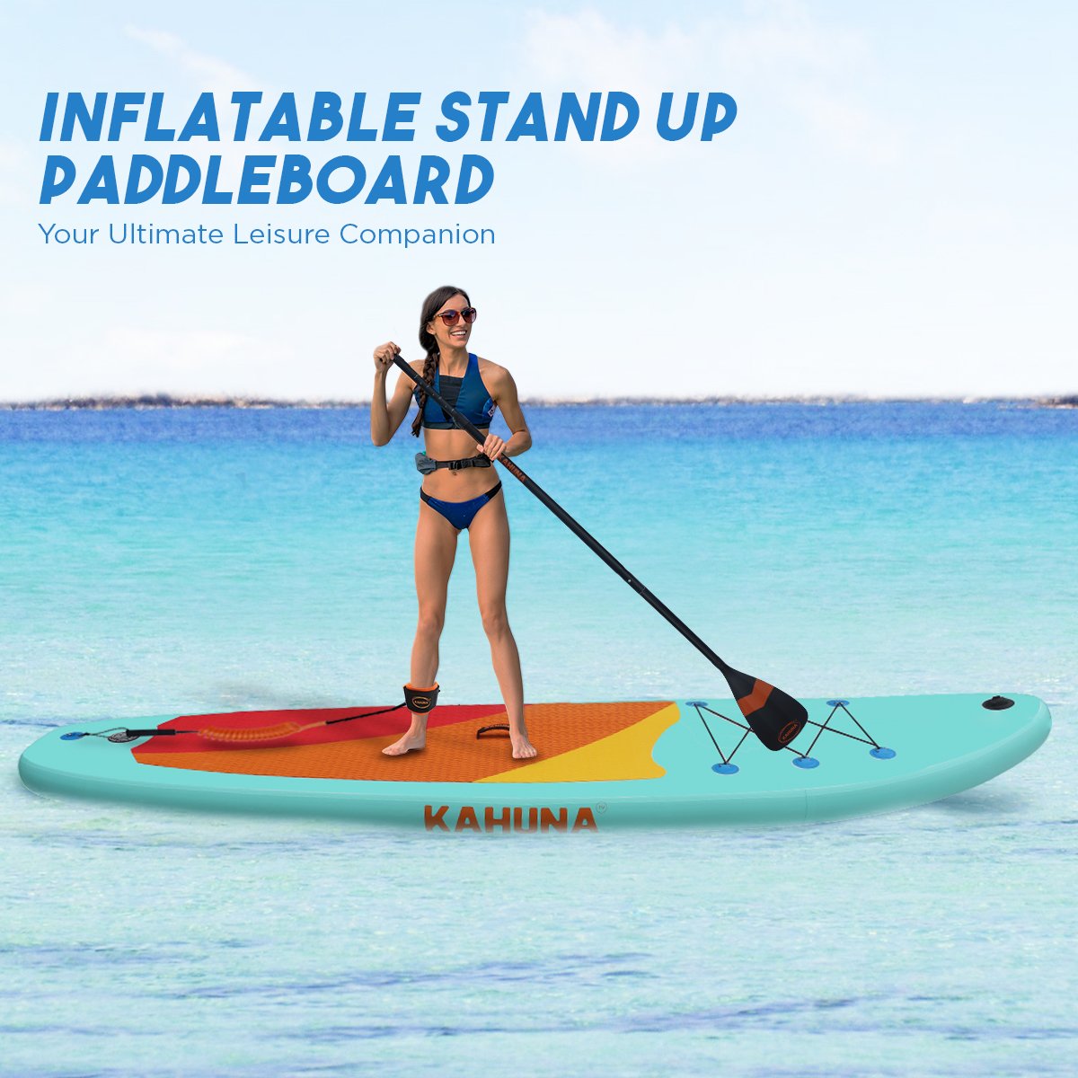 Kahuna Hana Inflatable Stand Up Paddle Board 10ft6in iSUP Accessories-Outdoor > Boating-PEROZ Accessories