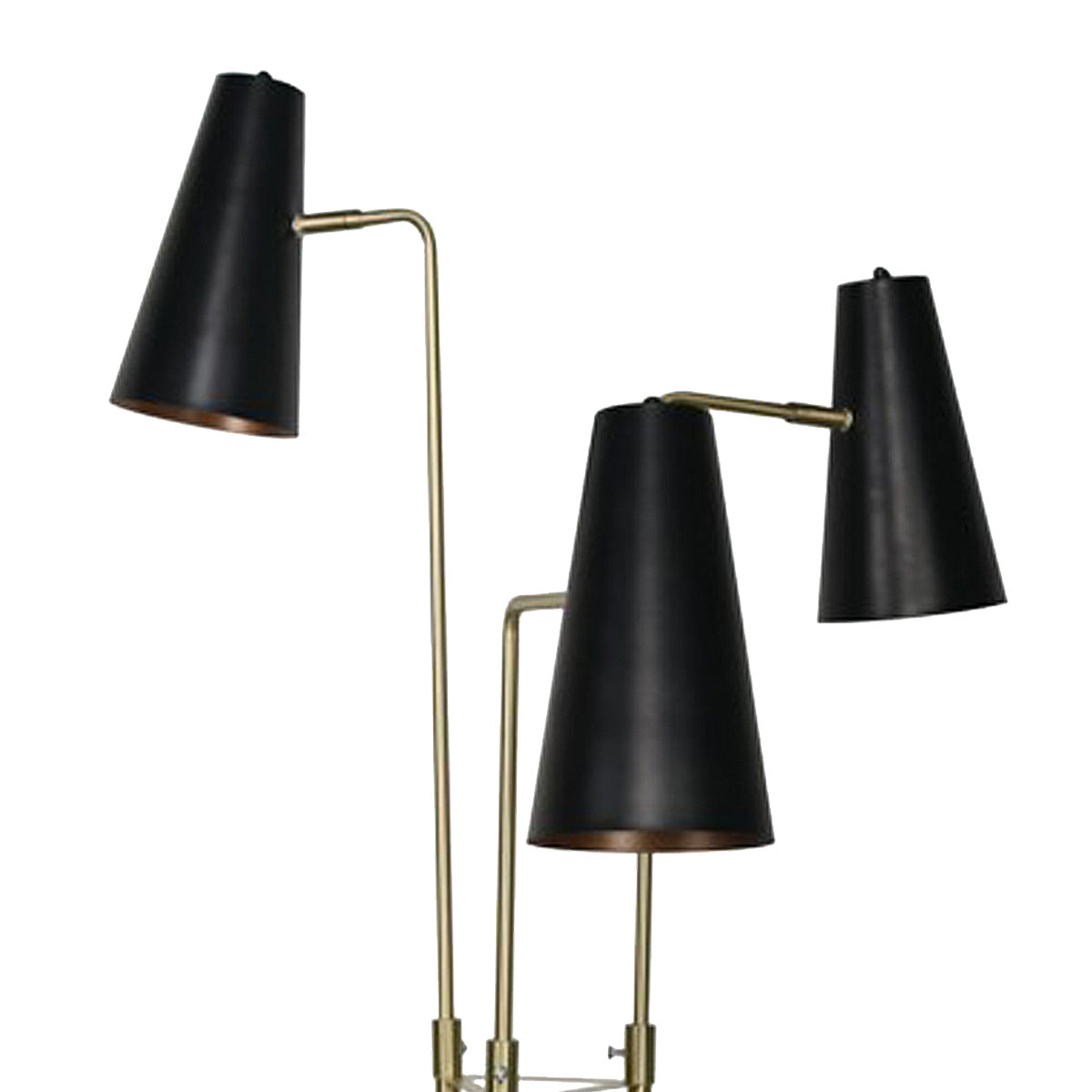 Sarantino Three Metal Shade Floor Lamp-Home & Garden > Lighting-PEROZ Accessories