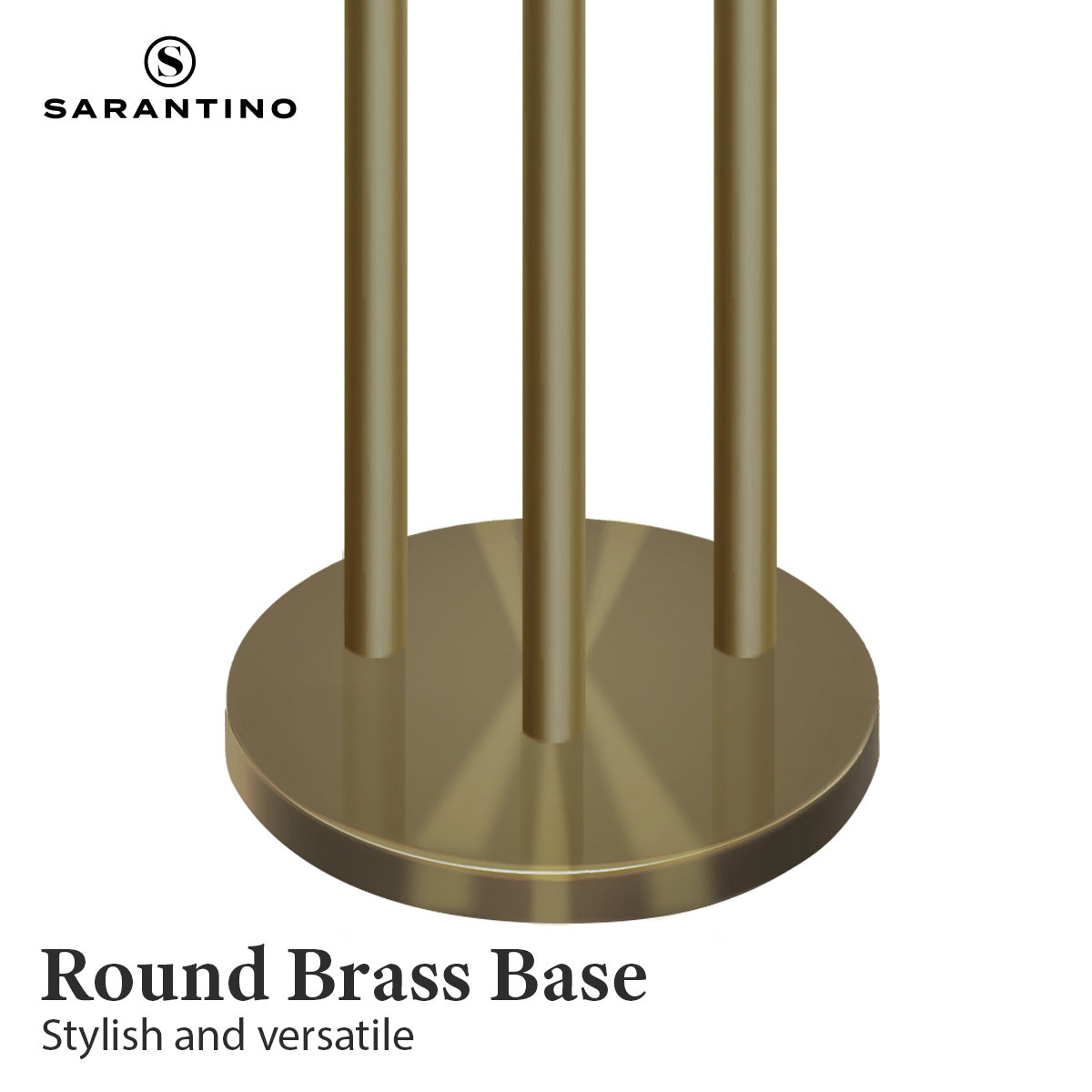 Sarantino Three Metal Shade Floor Lamp-Home & Garden > Lighting-PEROZ Accessories
