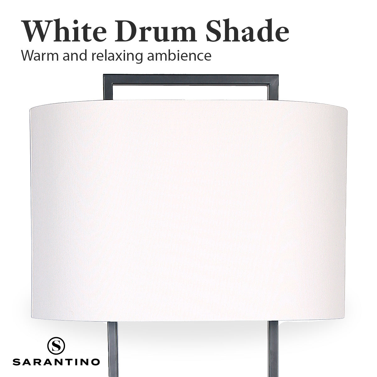 Sarantino Wood Floor Lamp in Cherry Finish-Home & Garden > Lighting-PEROZ Accessories