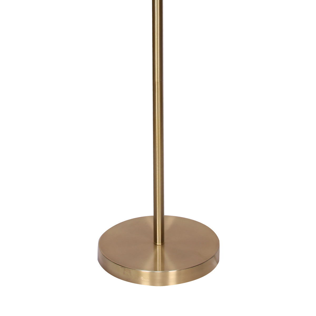 Sarantino Brushed Gold Height-Adjustable Metal Floor Lamp-Home & Garden > Lighting-PEROZ Accessories