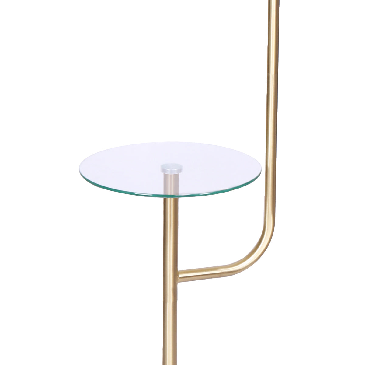 Sarantino Glass End Brass Finish Table Top Floor Lamp-Home & Garden > Lighting-PEROZ Accessories