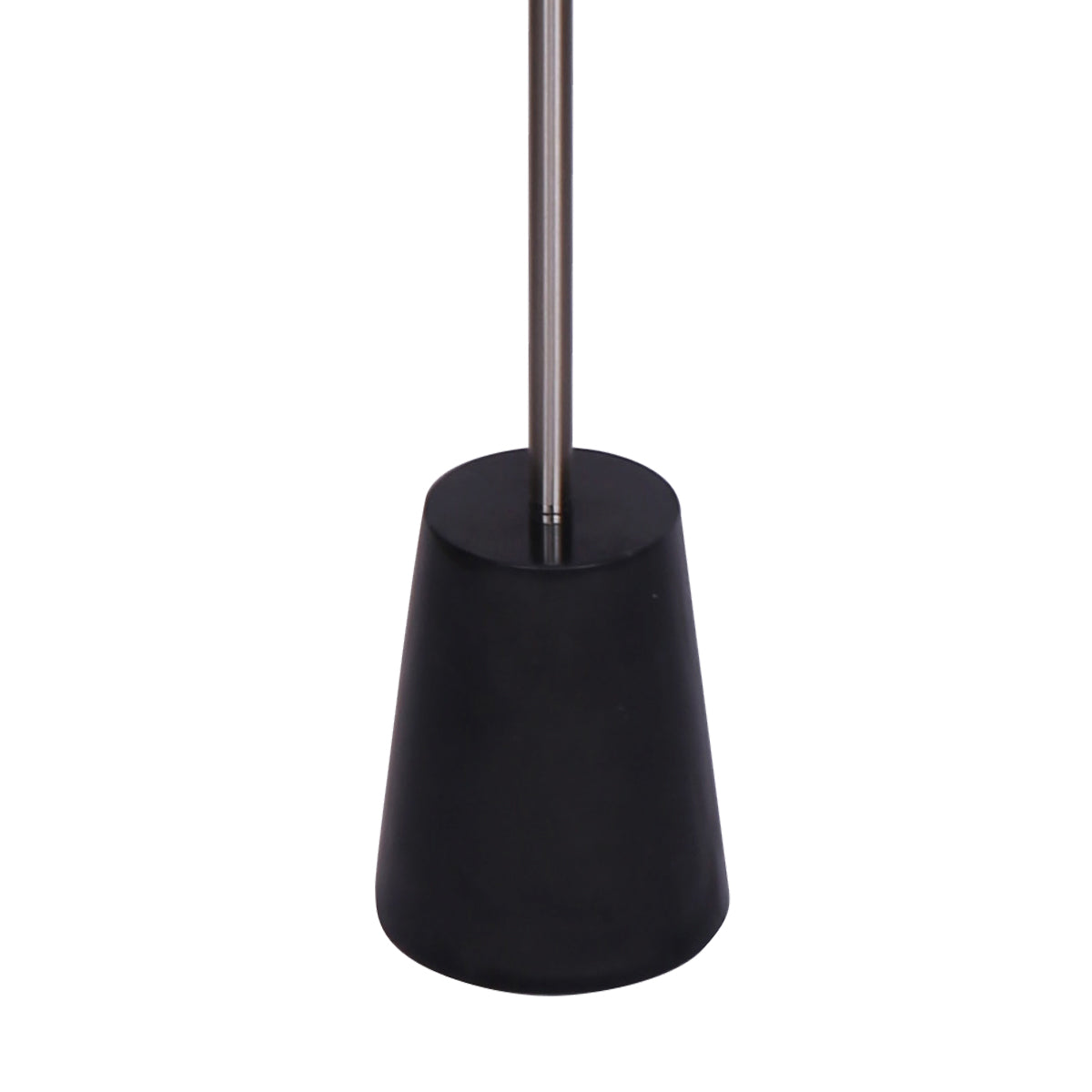 Sarantino Metal Floor Lamp Nickel Finish with Black Marble Base-Home & Garden > Lighting-PEROZ Accessories