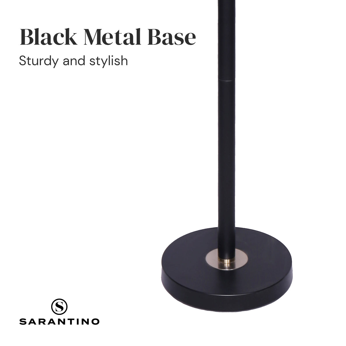 Sarantino Black/Brass Finish Reading Light Electric Table Lamp-Home & Garden > Lighting-PEROZ Accessories