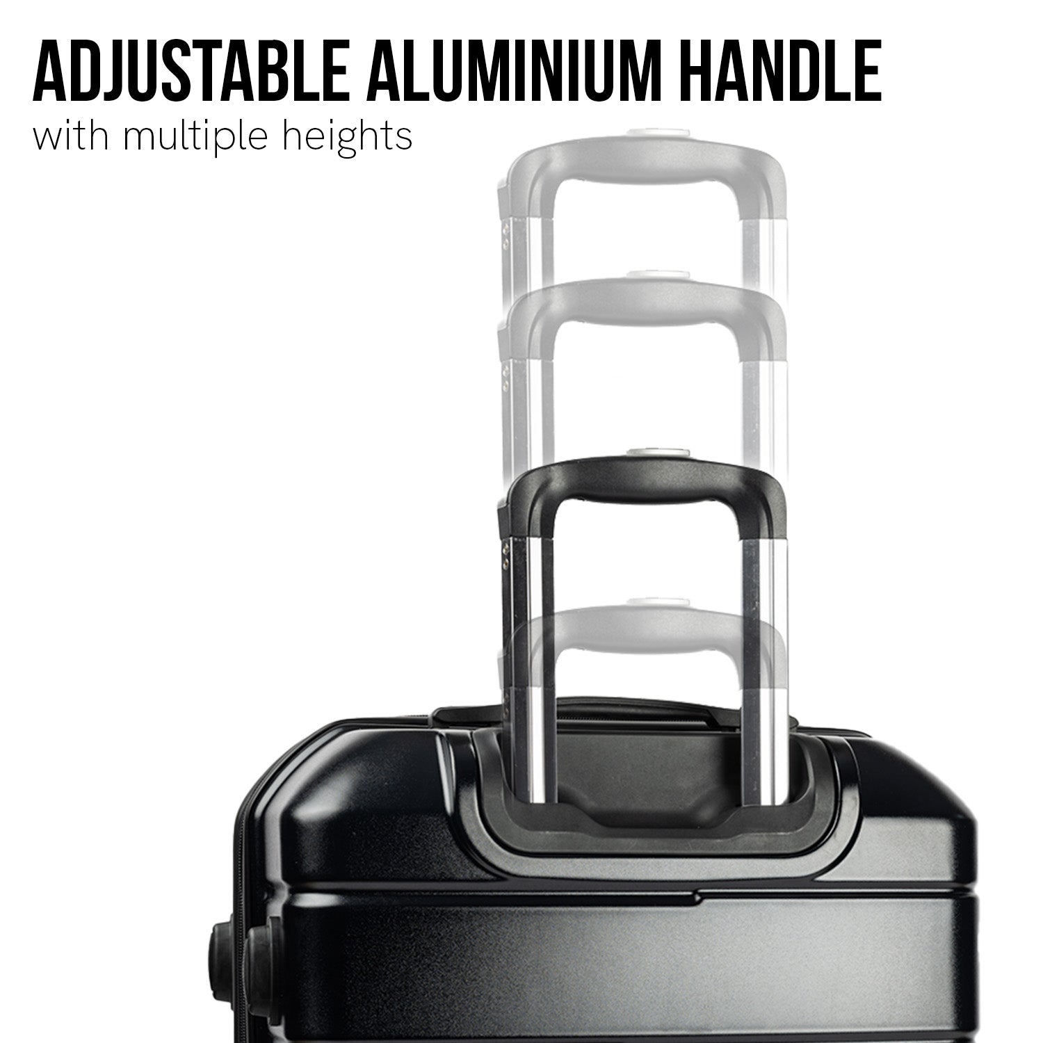 Olympus Artemis 28in Hard Shell Suitcase ABS+PC Jet Black-Home & Garden-PEROZ Accessories