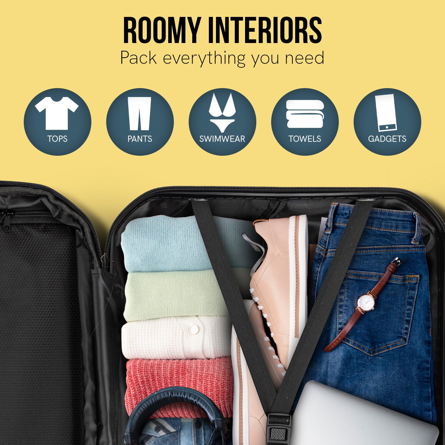 Olympus Artemis 28in Hard Shell Suitcase ABS+PC - Electric Teal-Home & Garden-PEROZ Accessories