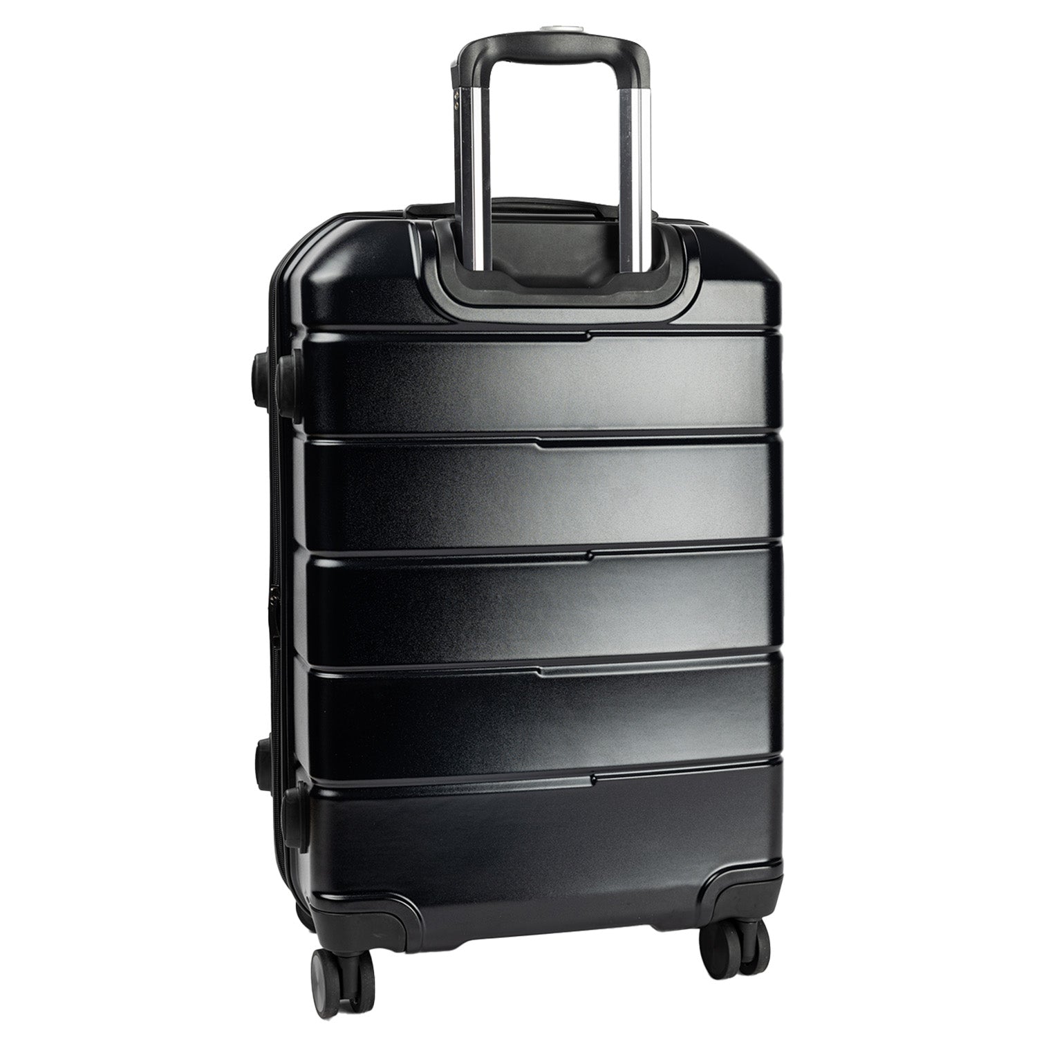 Olympus 3PC Artemis Luggage Set Hard Shell Suitcase ABS+PC Jet Black-Home & Garden-PEROZ Accessories