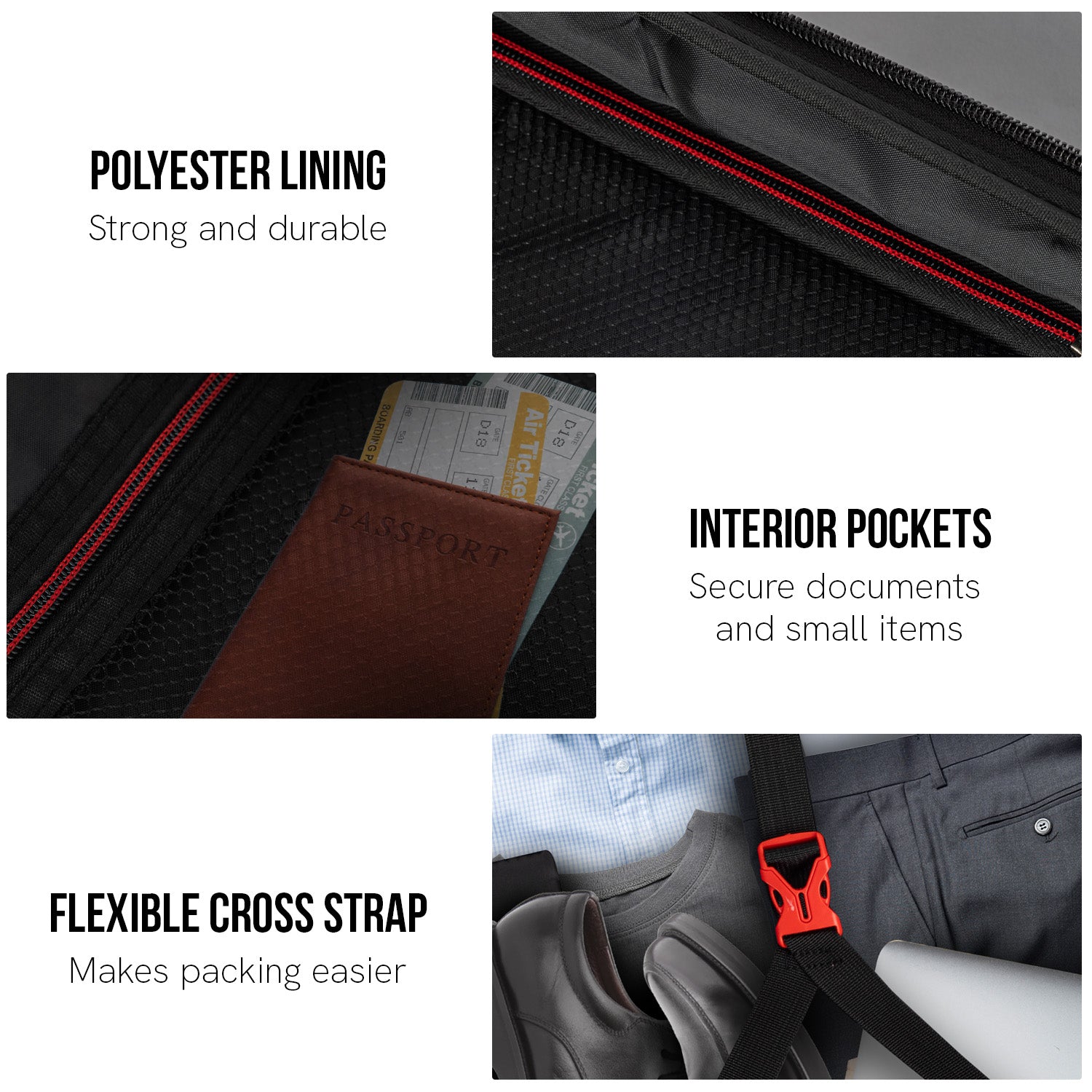 Olympus Astra 20in Hard Shell Suitcase - Obsidian Black-Home & Garden-PEROZ Accessories