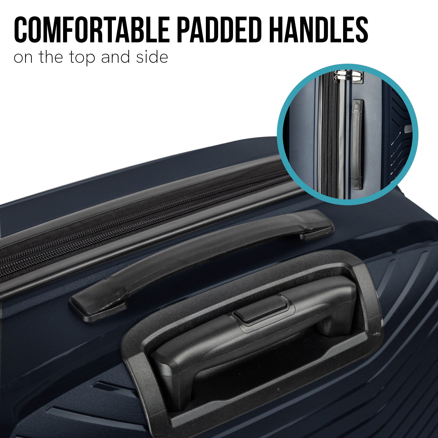 Olympus Astra 24in Lightweight Hard Shell Suitcase - Aegean Blue-Home & Garden > Travel-PEROZ Accessories