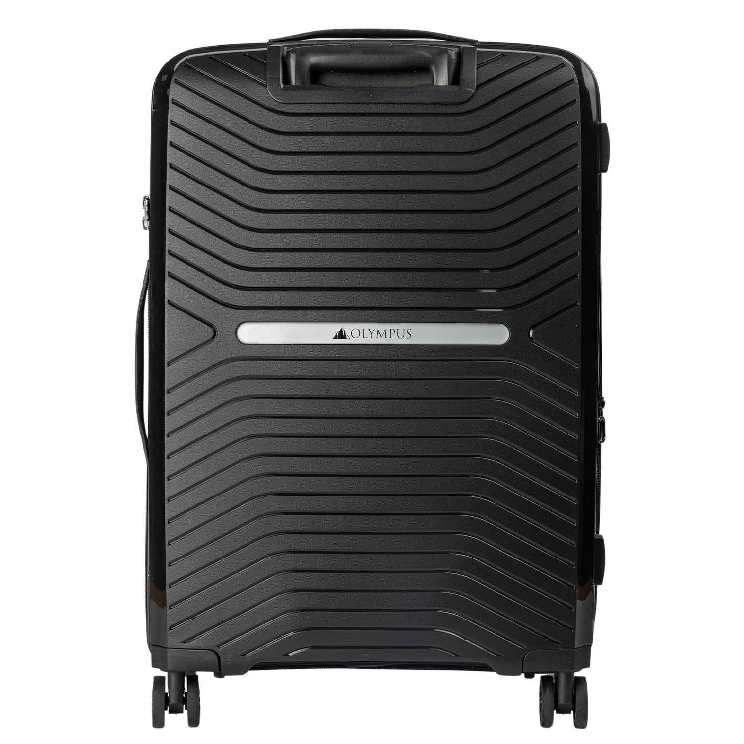 Olympus 3PC Astra Luggage Set Hard Shell Suitcase - Obsidian Black-Home & Garden-PEROZ Accessories