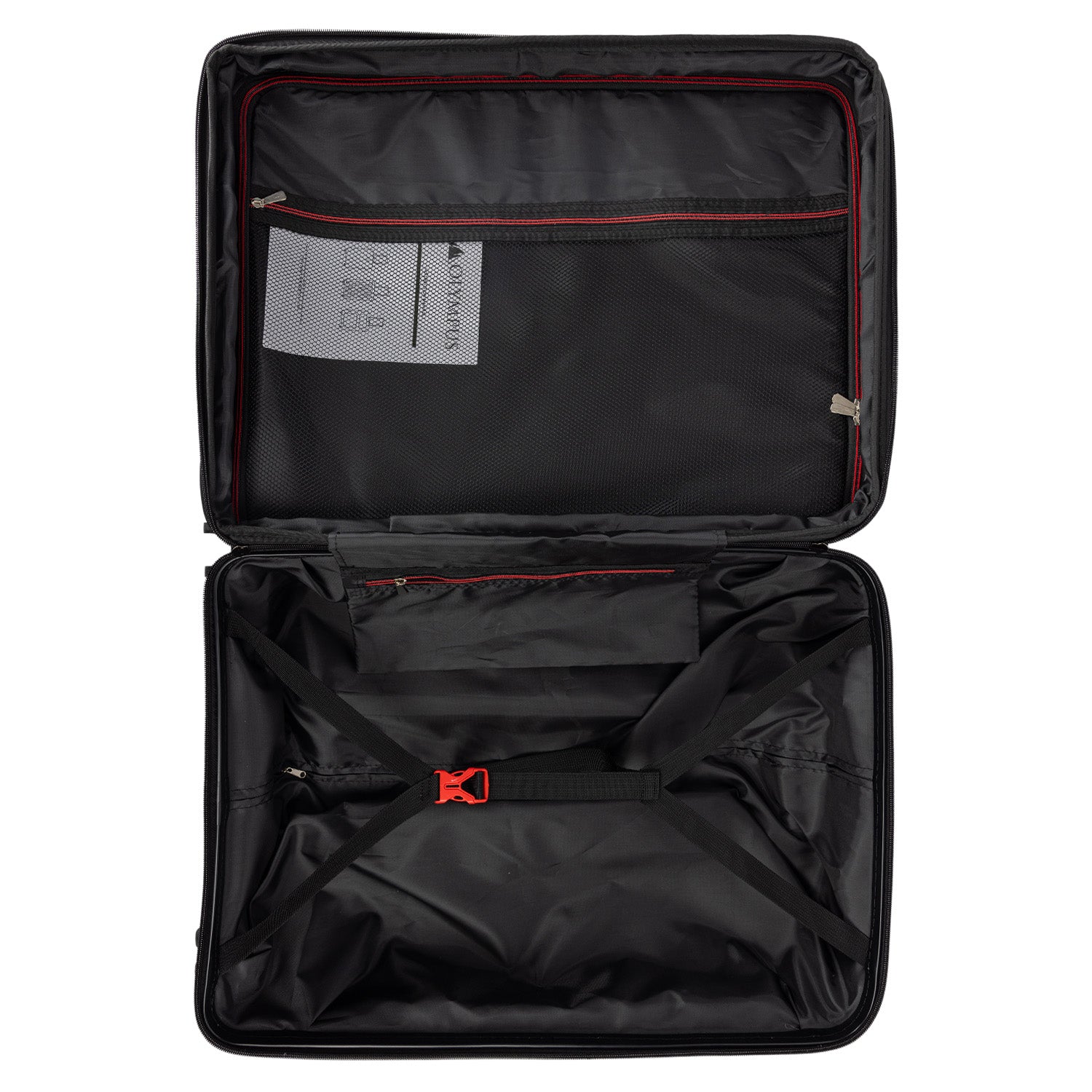 Olympus 3PC Astra Luggage Set Hard Shell Suitcase - Obsidian Black-Home & Garden-PEROZ Accessories