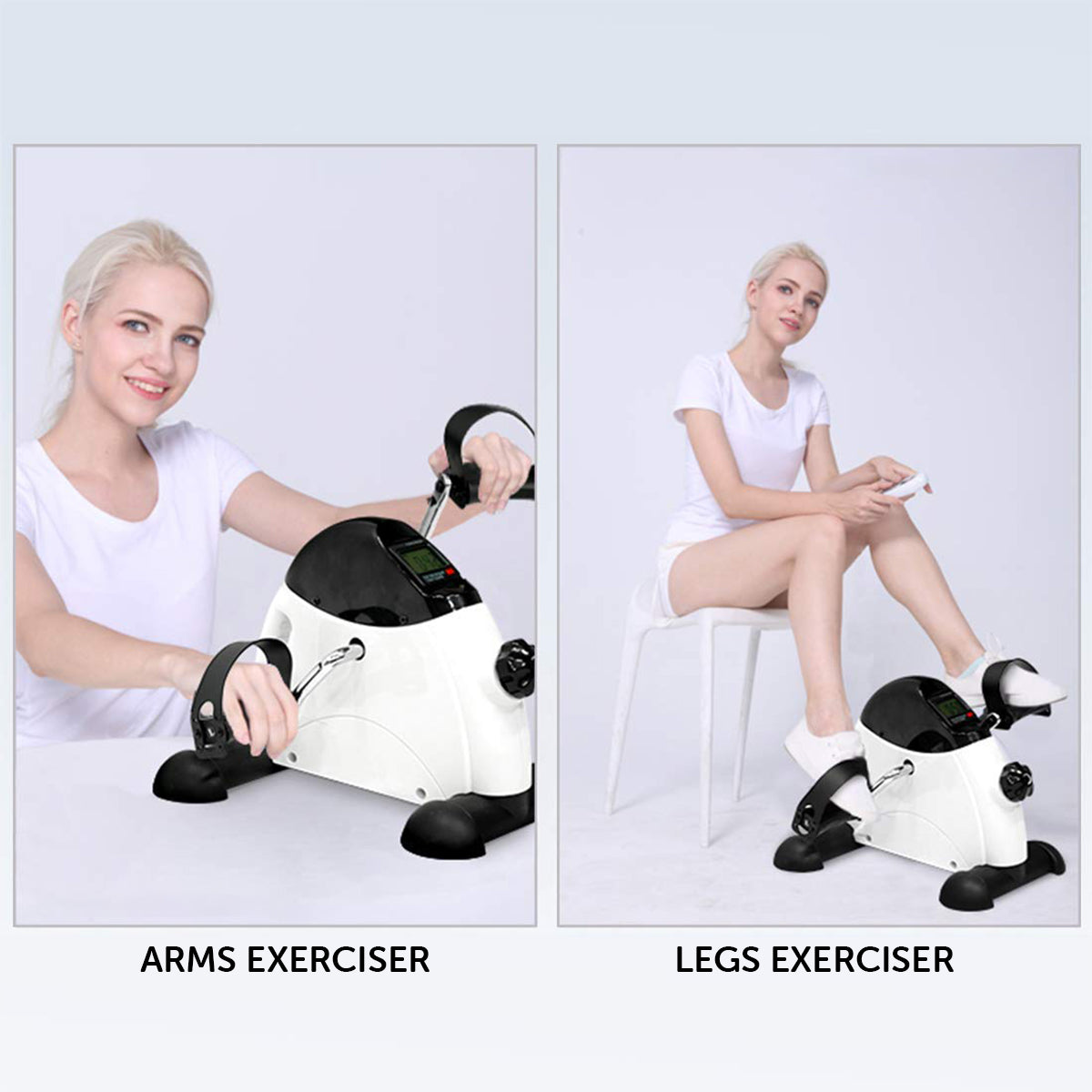 Powertrain Mini Exercise Bike Arm and Leg Pedal Exerciser-Sports & Fitness > Bikes & Accessories-PEROZ Accessories