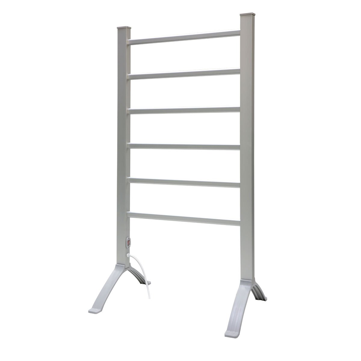 Pronti Heated Towel Rack Electric Bathroom Towel Rails Warmer 100w - Silver-Home & Garden > Bathroom Accessories-PEROZ Accessories