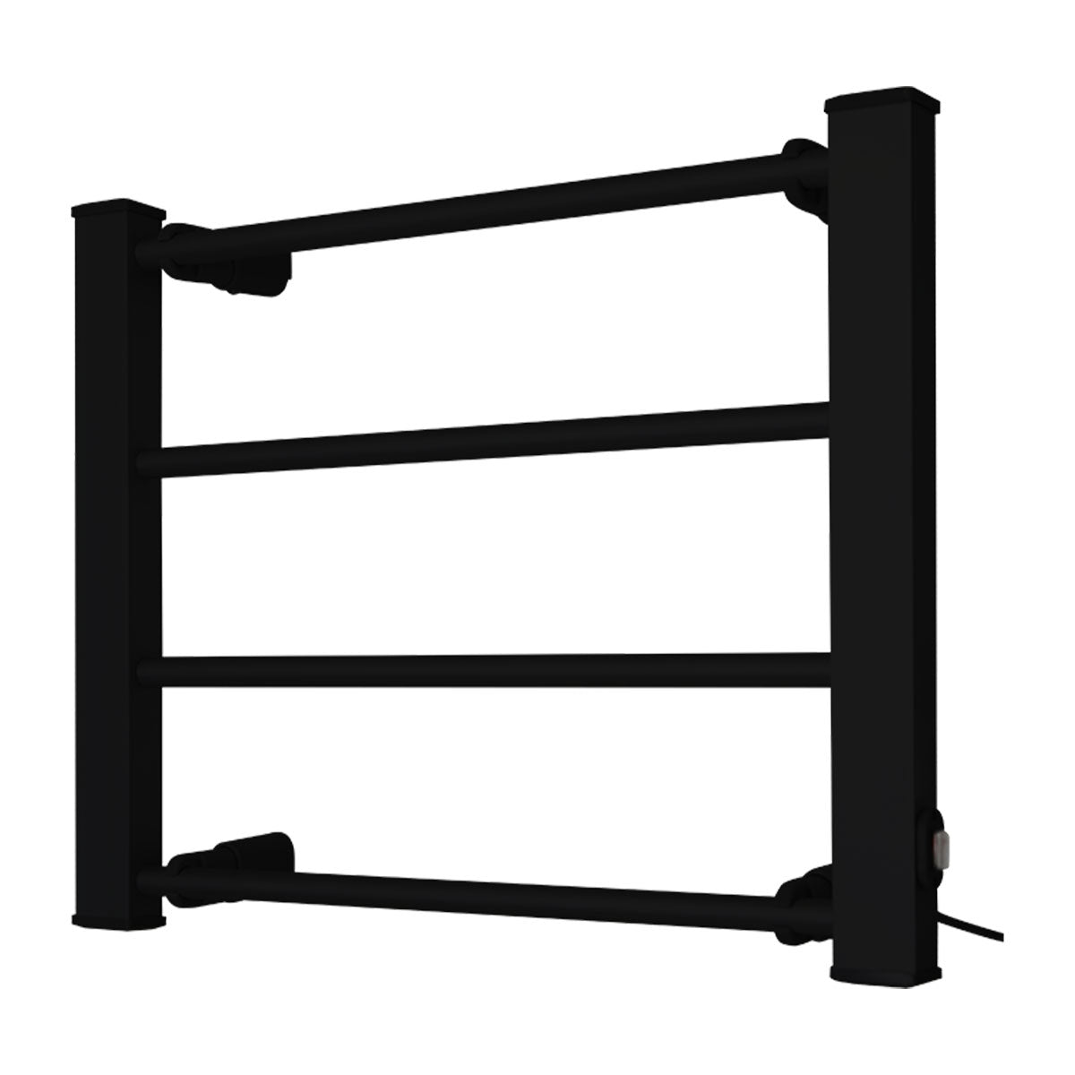 Pronti Heated Towel Rack Electric Bathroom Towel Rails Warmer Ev-60 -black-Home & Garden > Bathroom Accessories-PEROZ Accessories