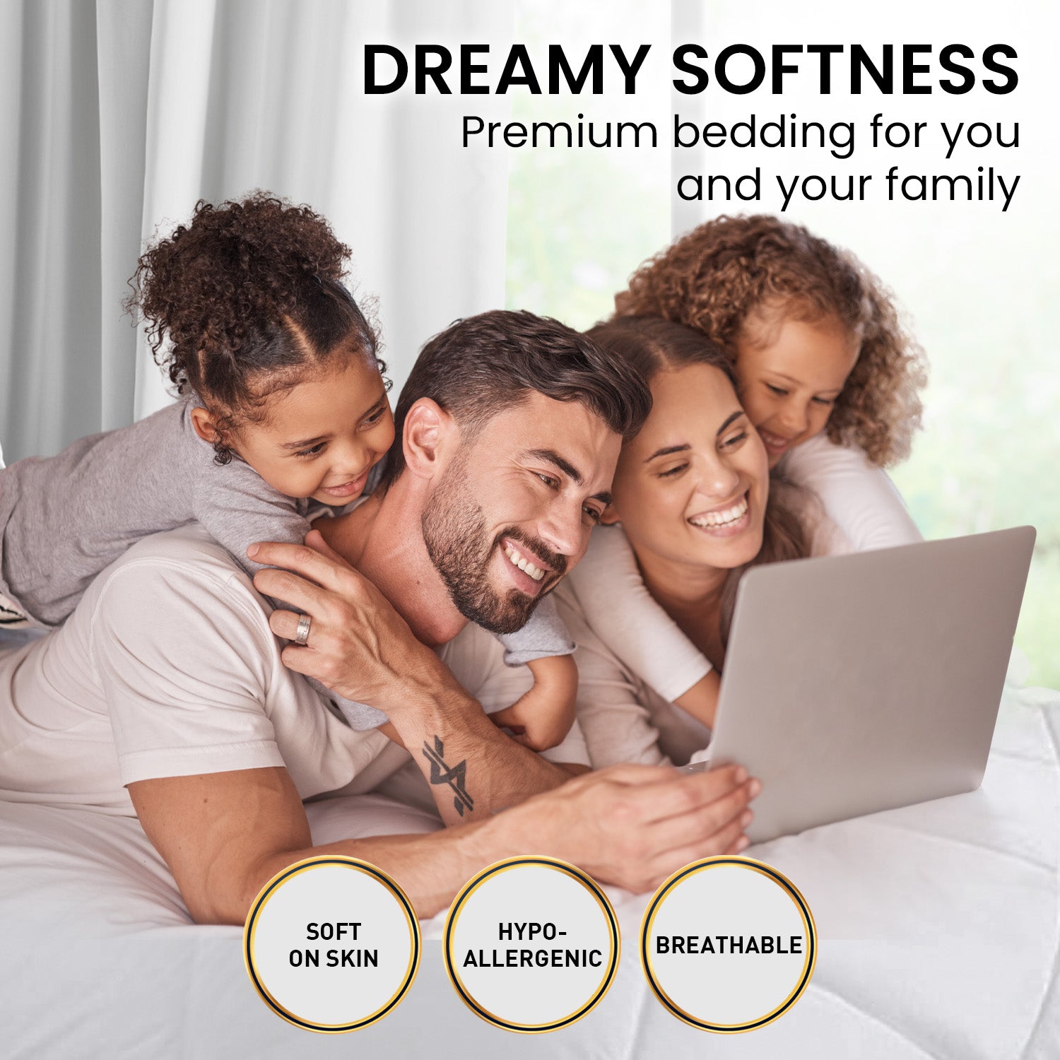 Laura Hill 500GSM Microfibre Bamboo Quilt Comforter Doona - King-Home & Garden > Bedding-PEROZ Accessories
