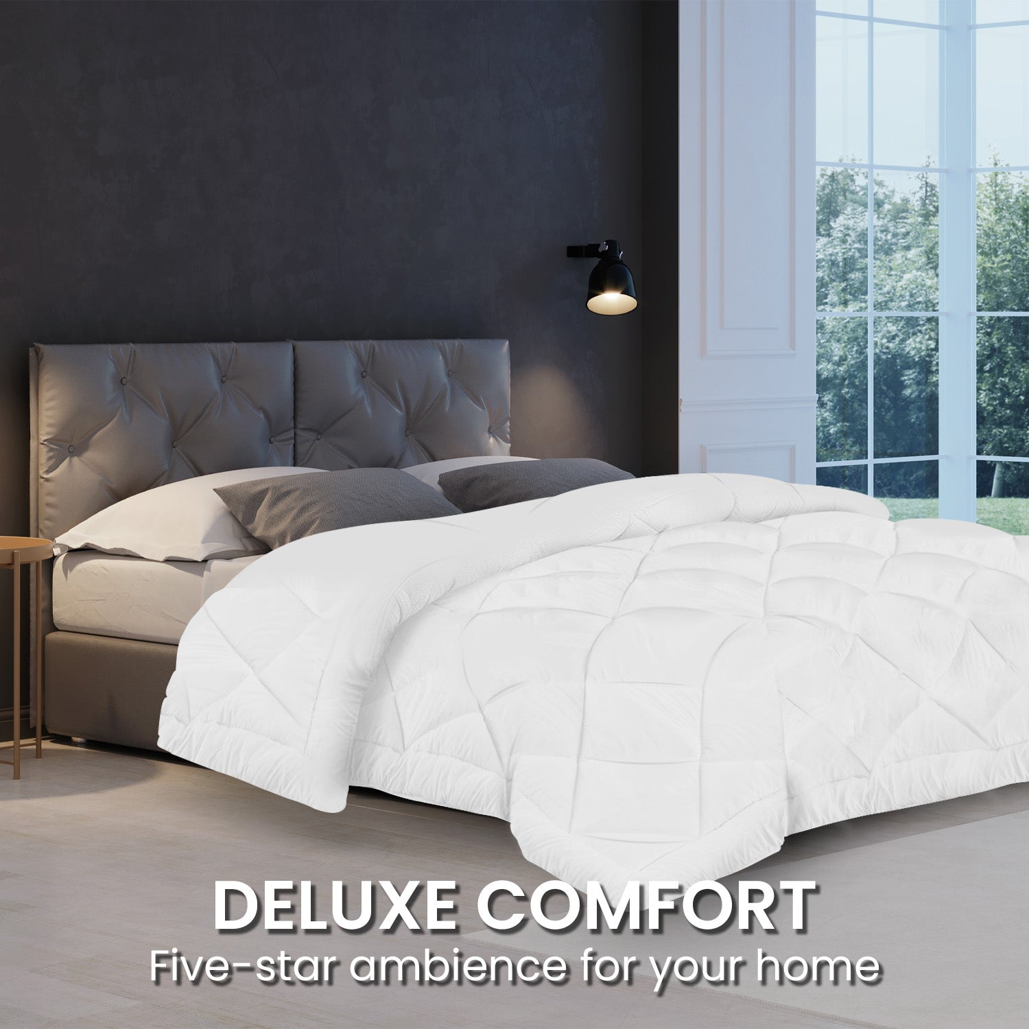 Laura Hill 500GSM Microfibre Bamboo Quilt Comforter Doona - King-Home & Garden > Bedding-PEROZ Accessories