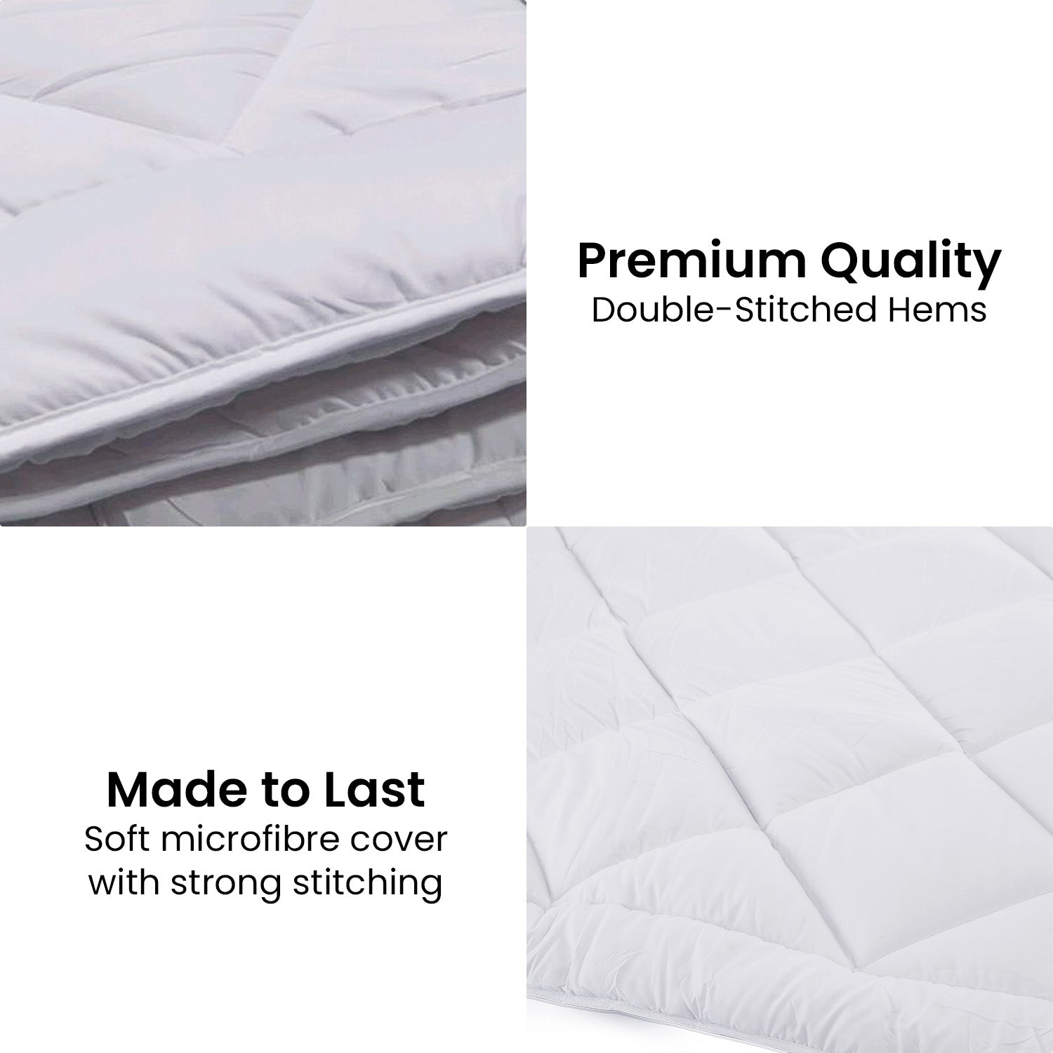 Laura Hill 500GSM Microfibre Bamboo Quilt Comforter Doona - King-Home & Garden > Bedding-PEROZ Accessories