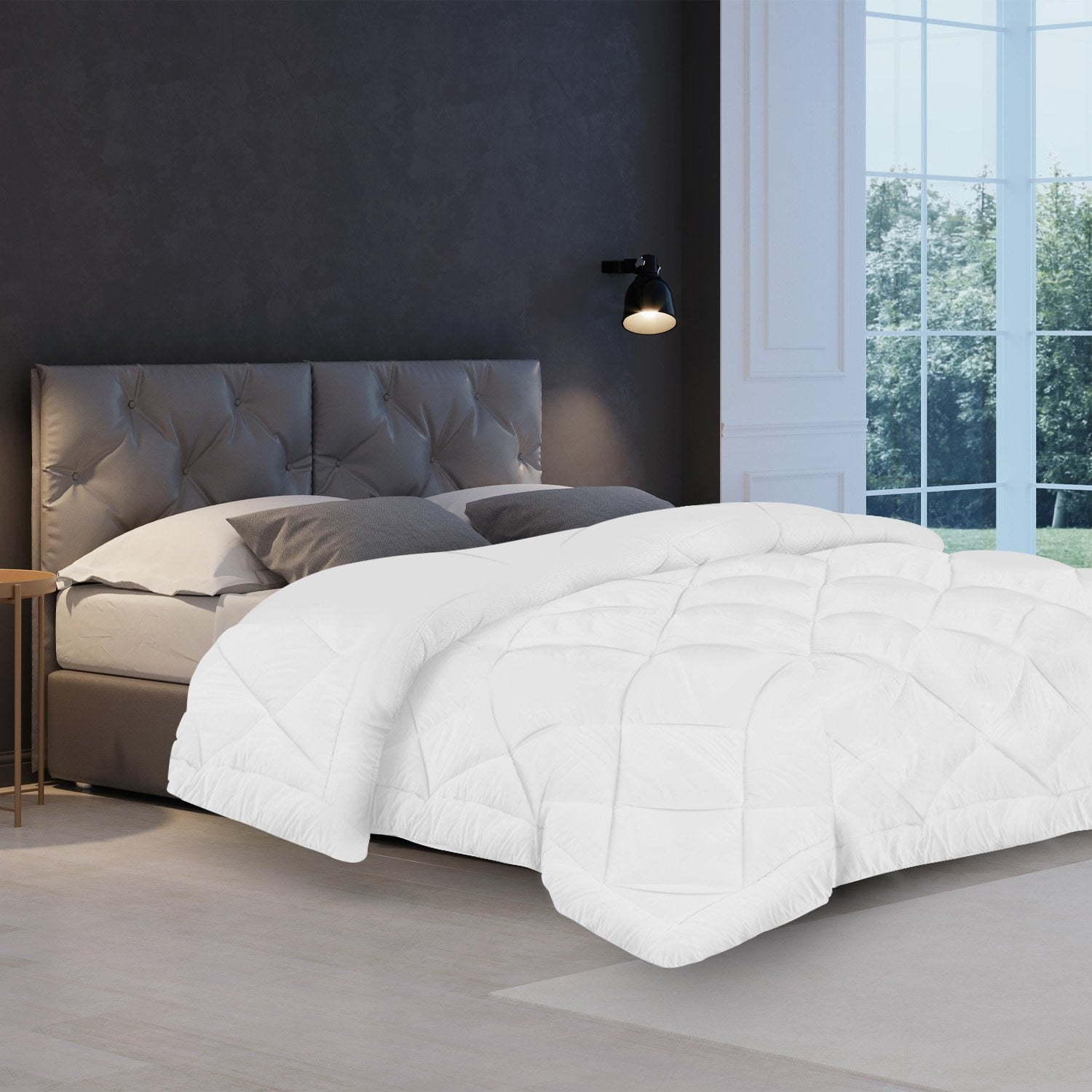 Laura Hill 500GSM Microfibre Bamboo Quilt Comforter Doona - King-Home & Garden > Bedding-PEROZ Accessories