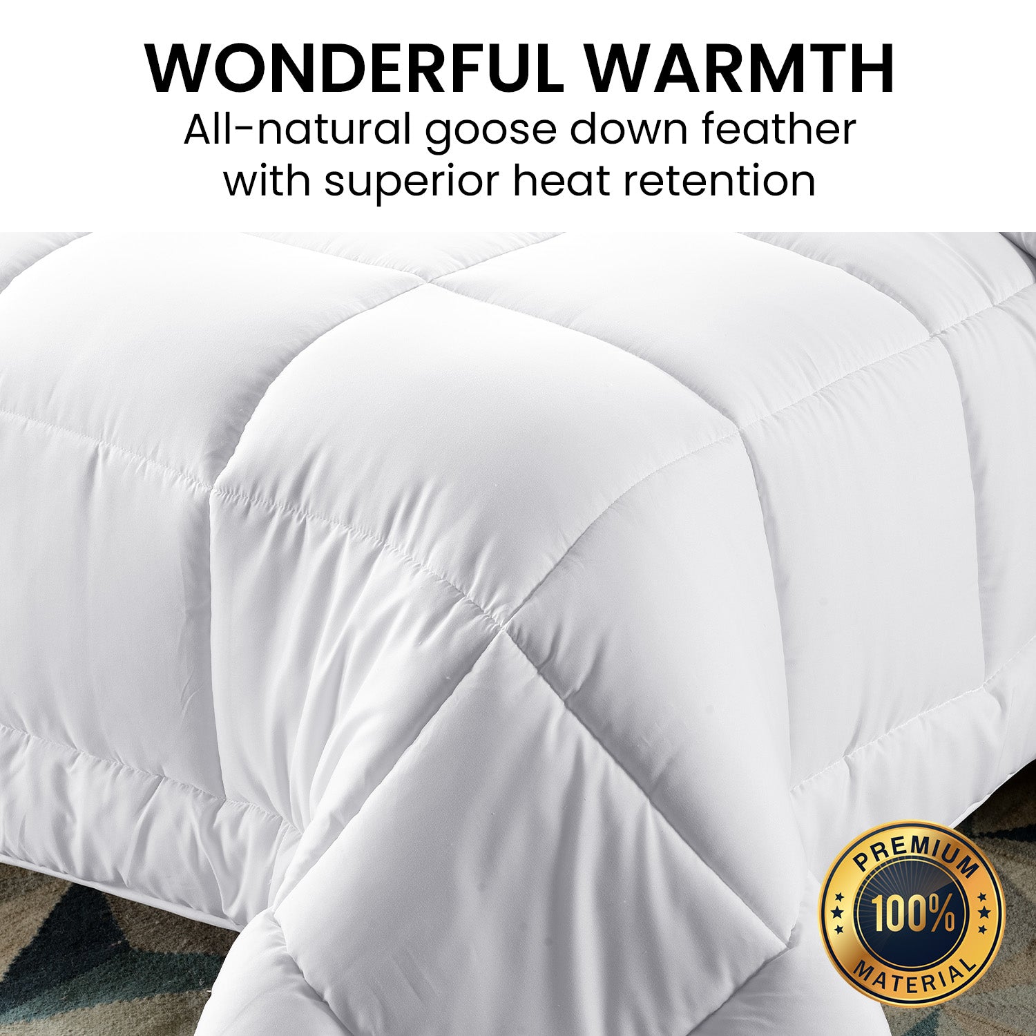 Laura Hill 700GSM Goose Down Feather Comforter Doona - Super King-Home & Garden > Bedding-PEROZ Accessories