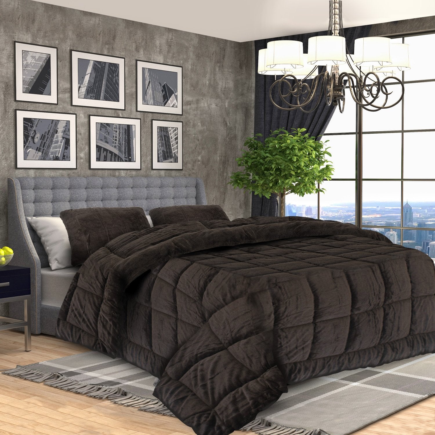 Laura Hill Faux Mink Comforter Quilt Doona Duvet 800GSM - King-Home & Garden > Bedding-PEROZ Accessories