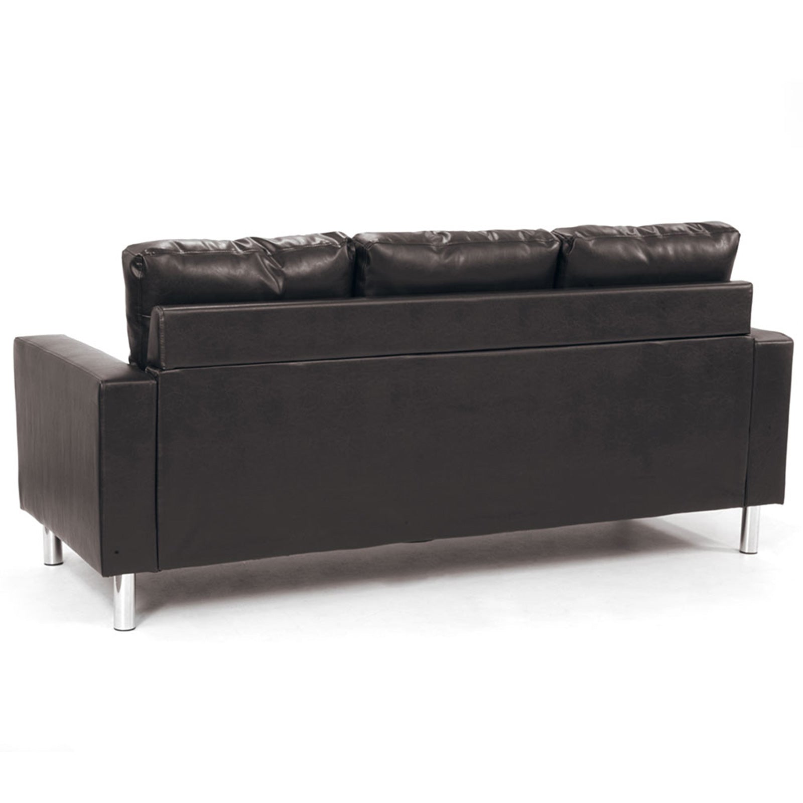 Sarantino Corner Sofa Lounge Couch Modular Furniture Chair Home Faux Leather Chaise Brown-Furniture > Sofas-PEROZ Accessories