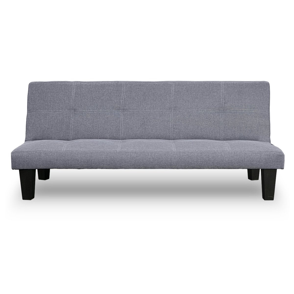 Sarantino Sofa Bed Lounge Couch Futon Furniture Seat Adjustable Suite Dark Grey-Furniture > Sofas-PEROZ Accessories
