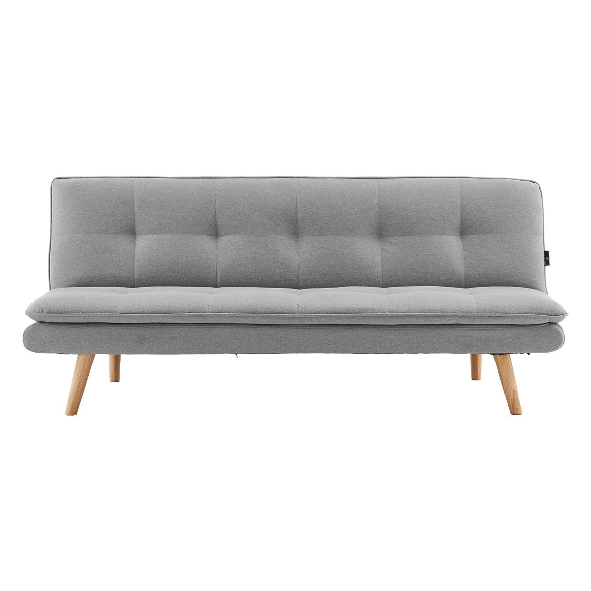 Sarantino 3 Seater Linen Couch Sofa Bed Lounge Futon - Light Grey-Furniture > Sofas-PEROZ Accessories
