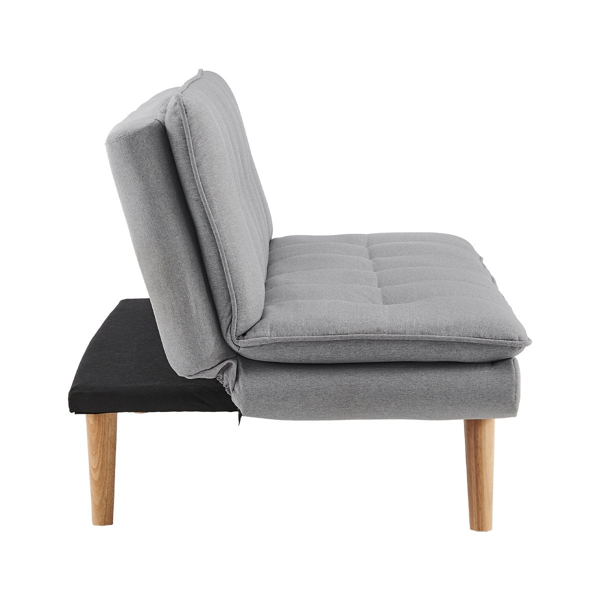 Sarantino 3 Seater Linen Couch Sofa Bed Lounge Futon - Light Grey-Furniture > Sofas-PEROZ Accessories