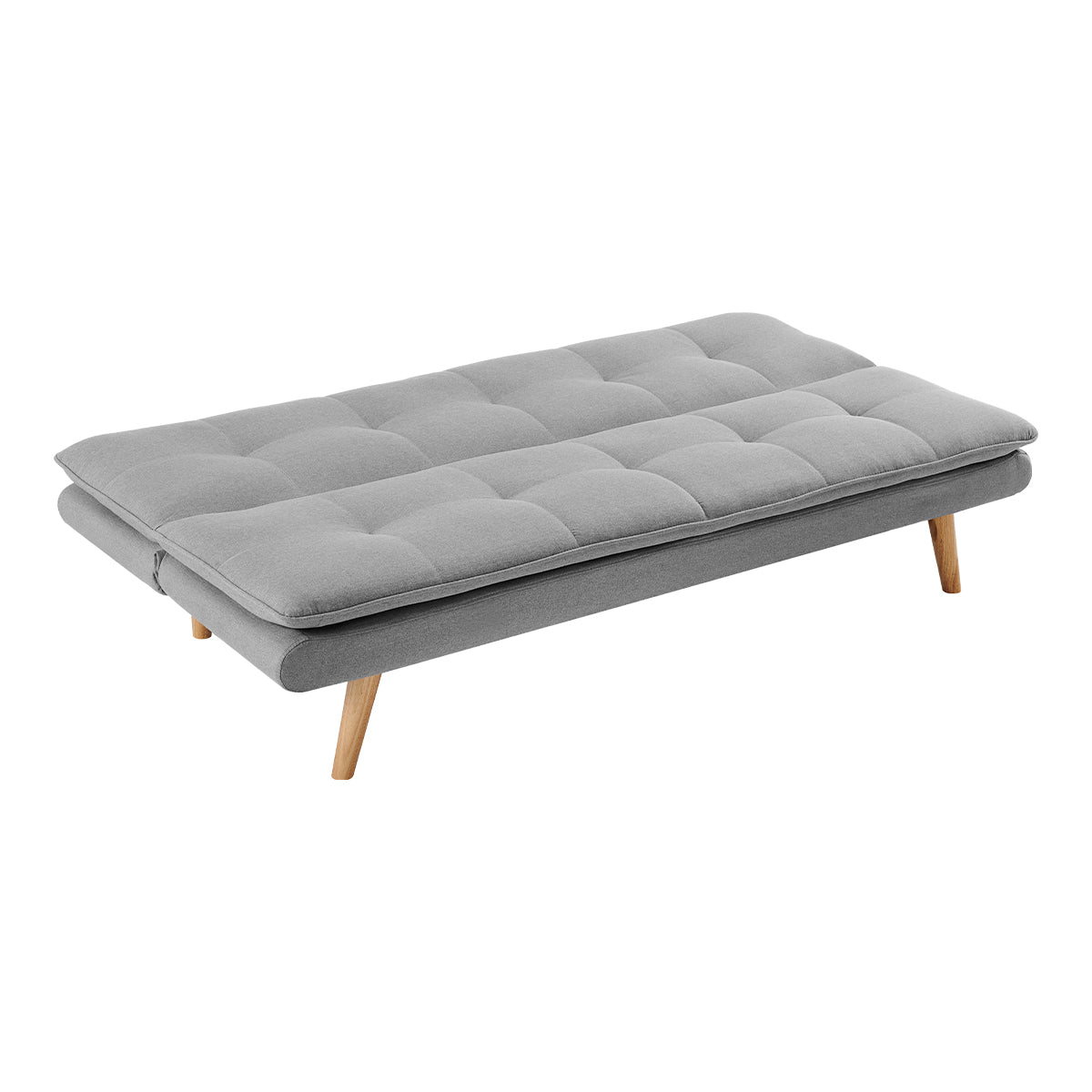Sarantino 3 Seater Linen Couch Sofa Bed Lounge Futon - Light Grey-Furniture > Sofas-PEROZ Accessories