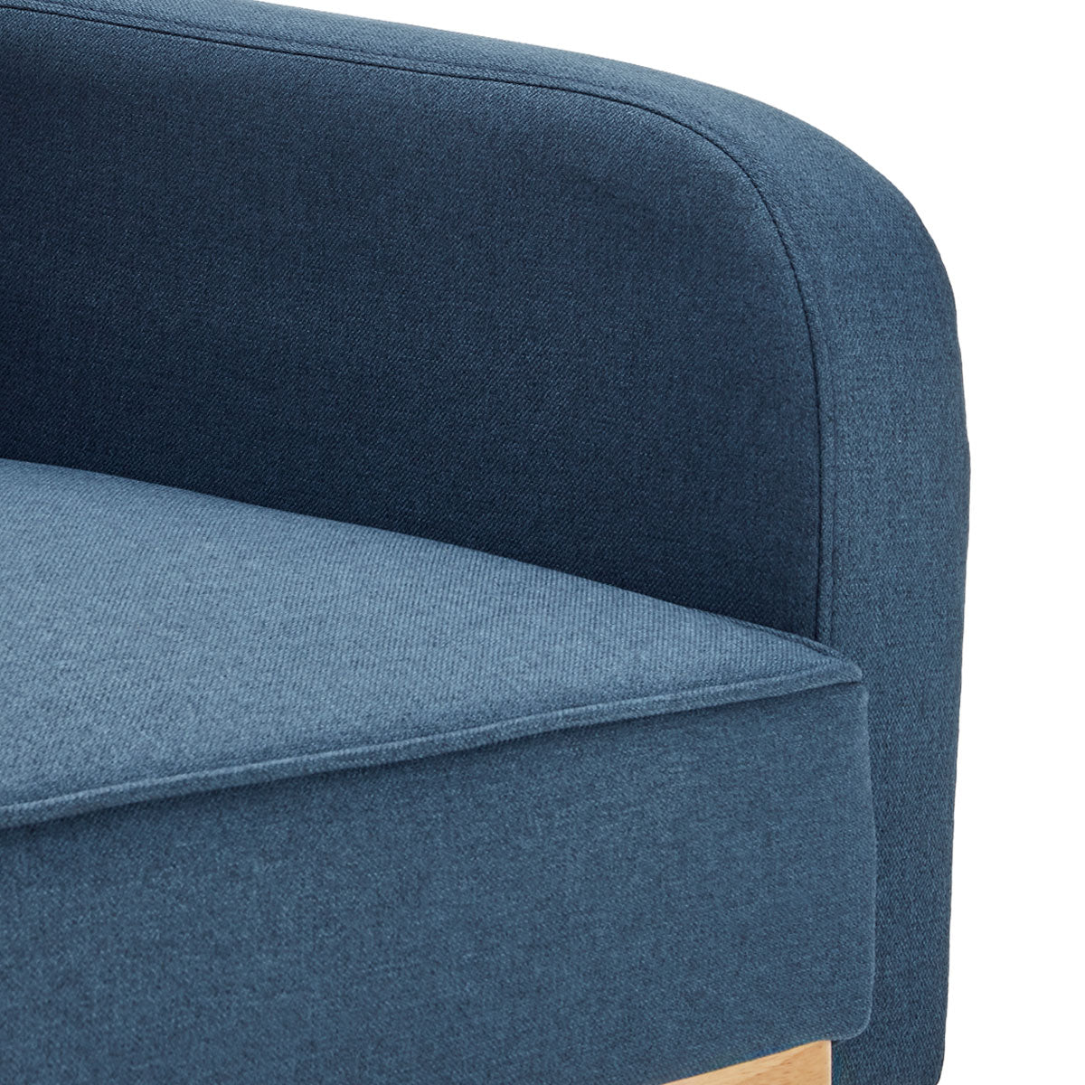 Sarantino 3-Seater Corner Sofa Bed with Chaise Lounge - Blue-Furniture > Sofas-PEROZ Accessories